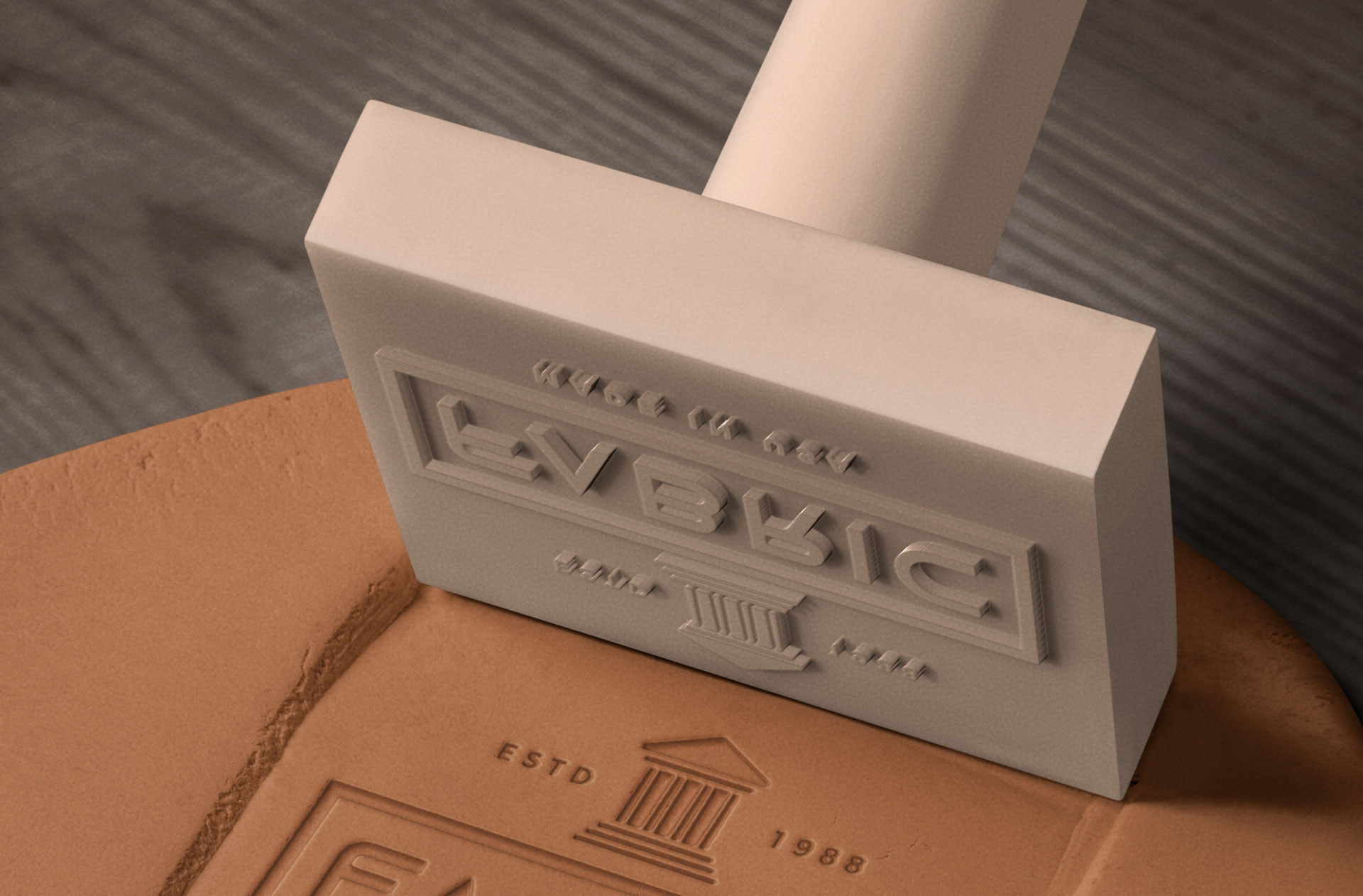 3D logo mockup