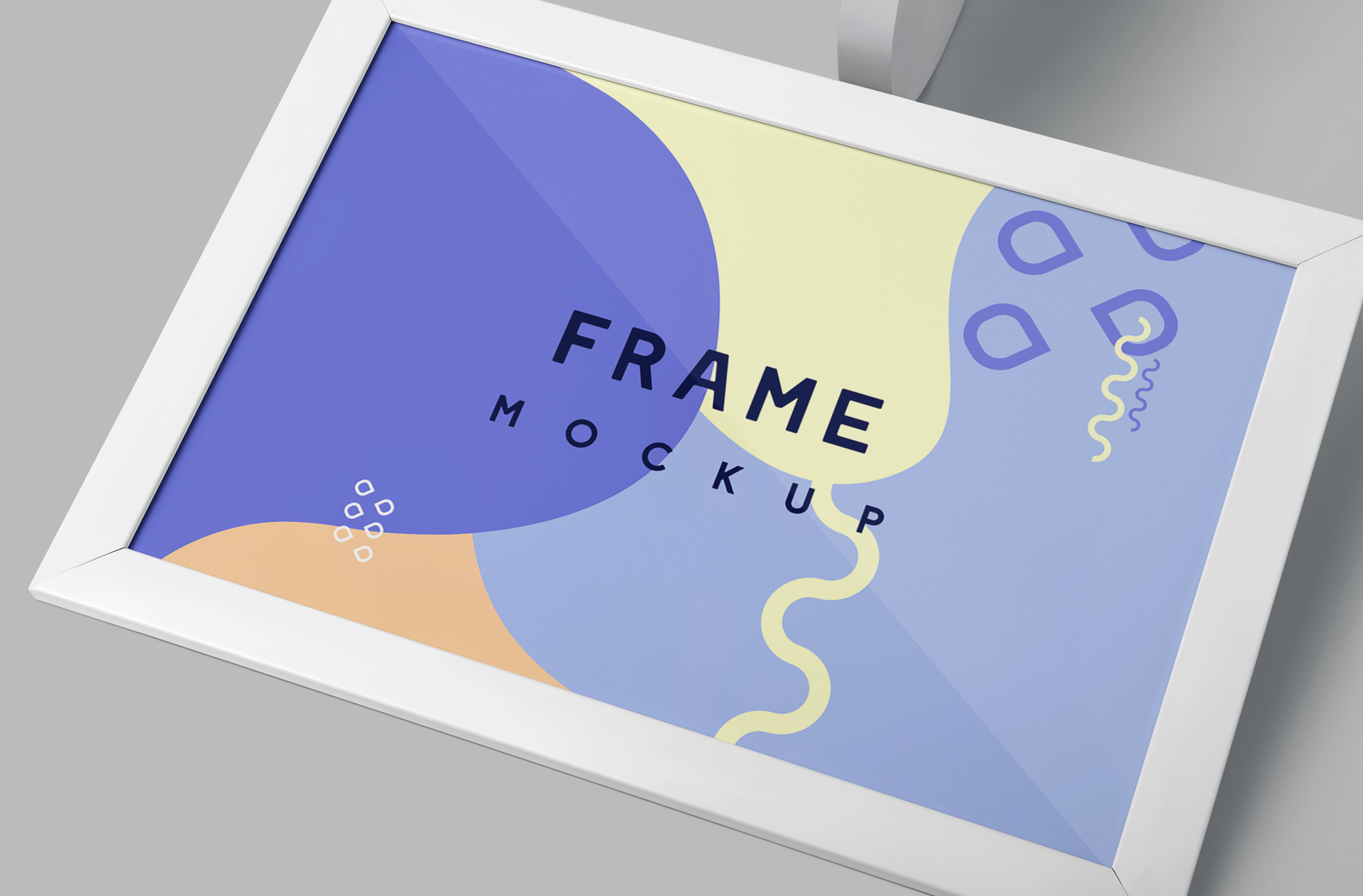 Floating Landscape Frame Mockup – Realistic Display