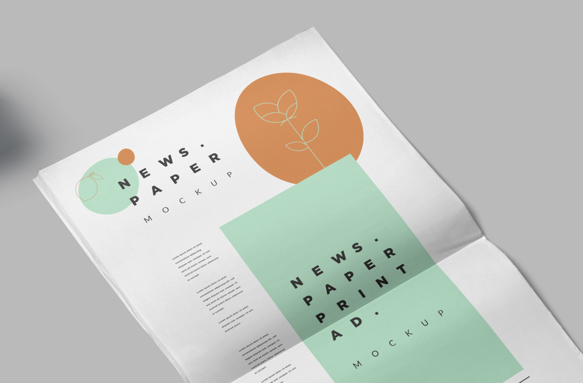 advertising print template
