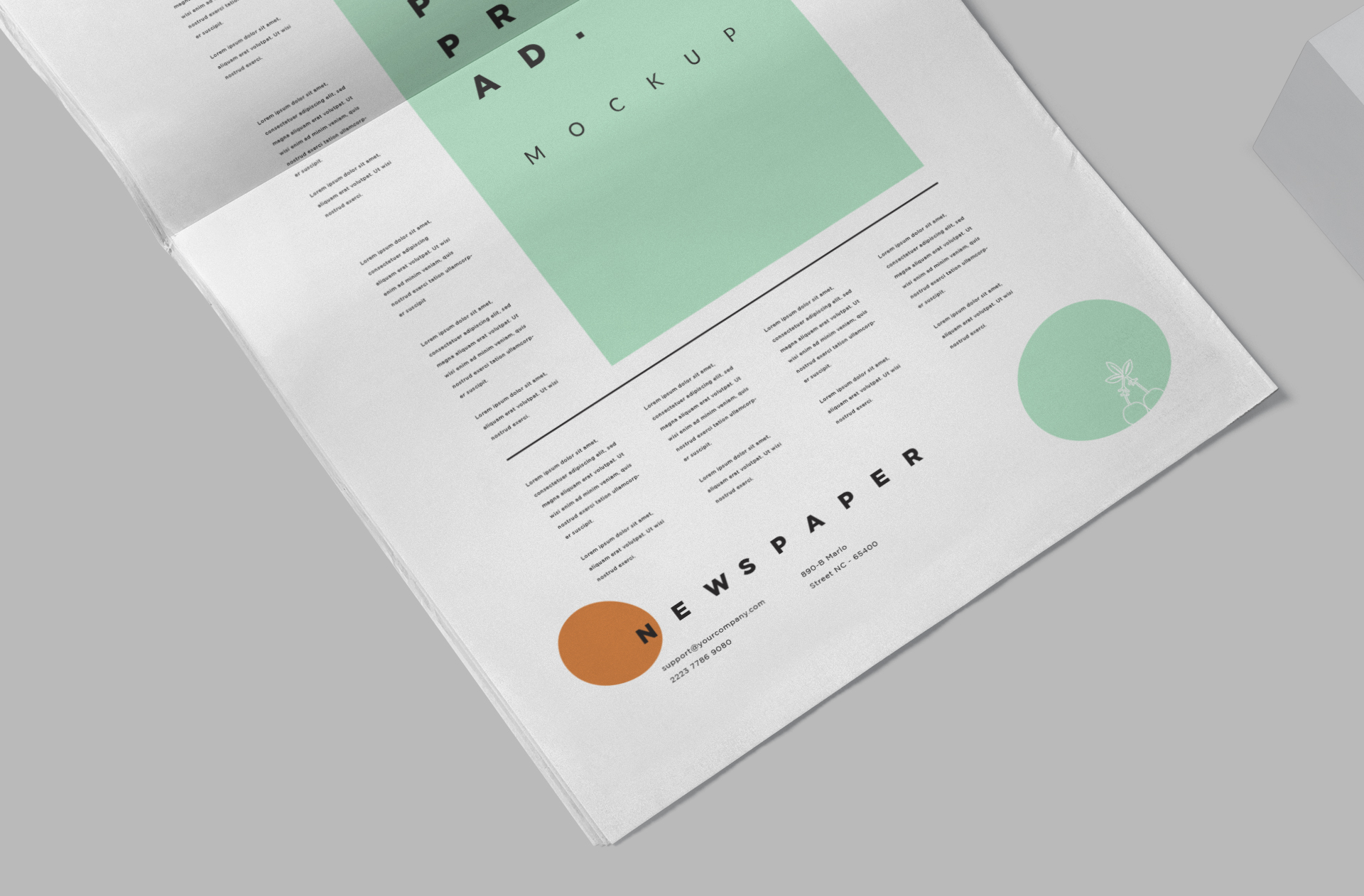 advertising print template
