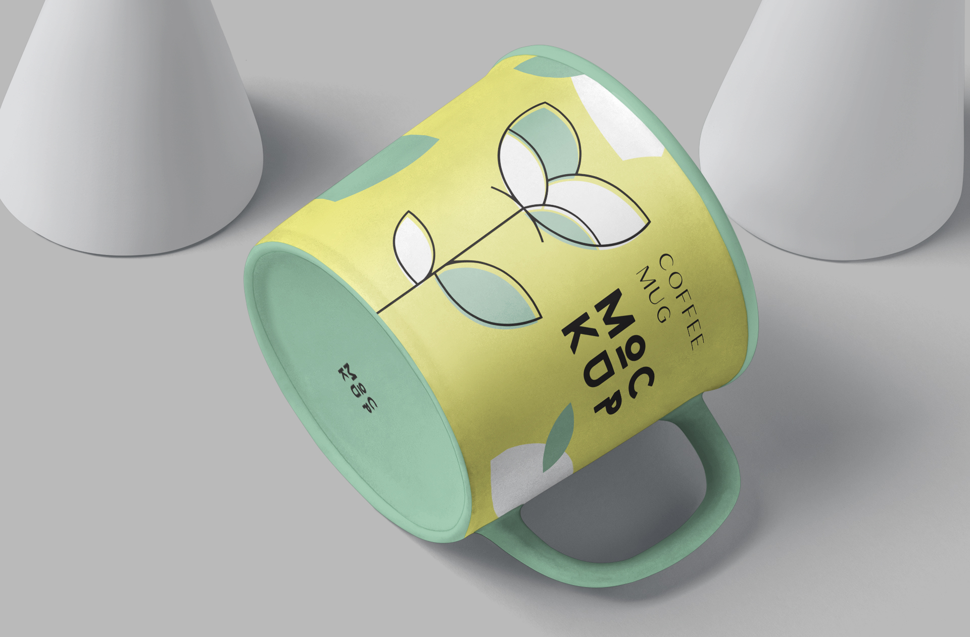 artistic mug presentation