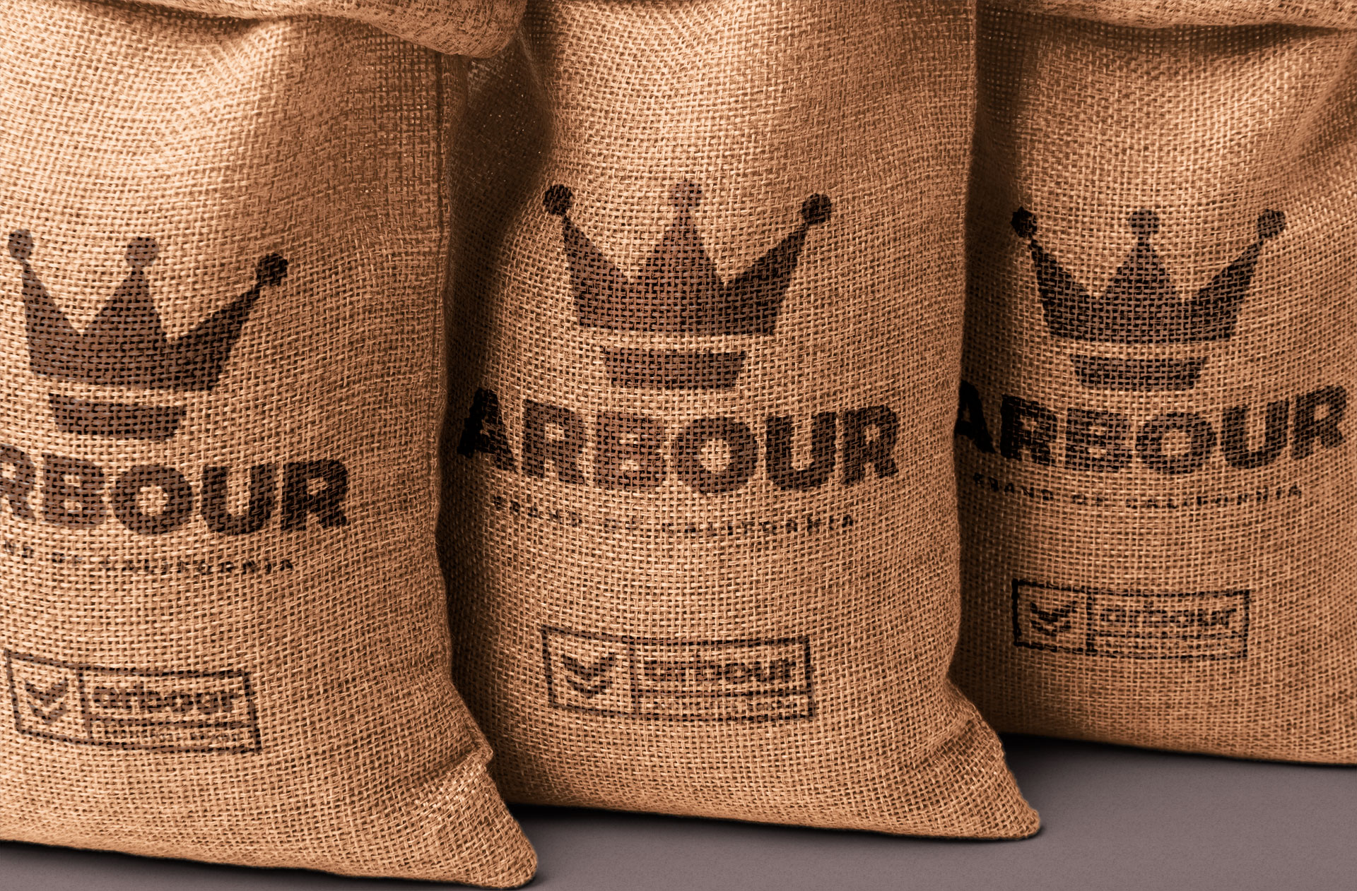 Printed Burlap Sack Logo Mockup – Eco Branding