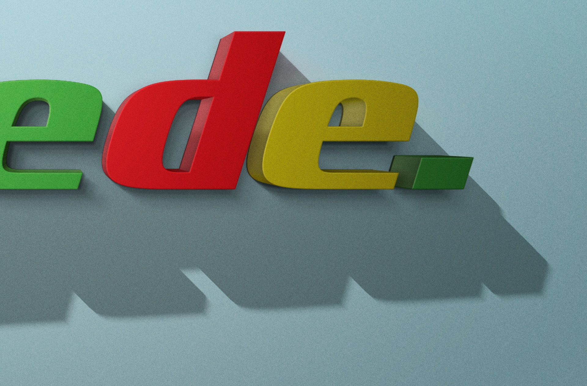 3D wall logo mock-up