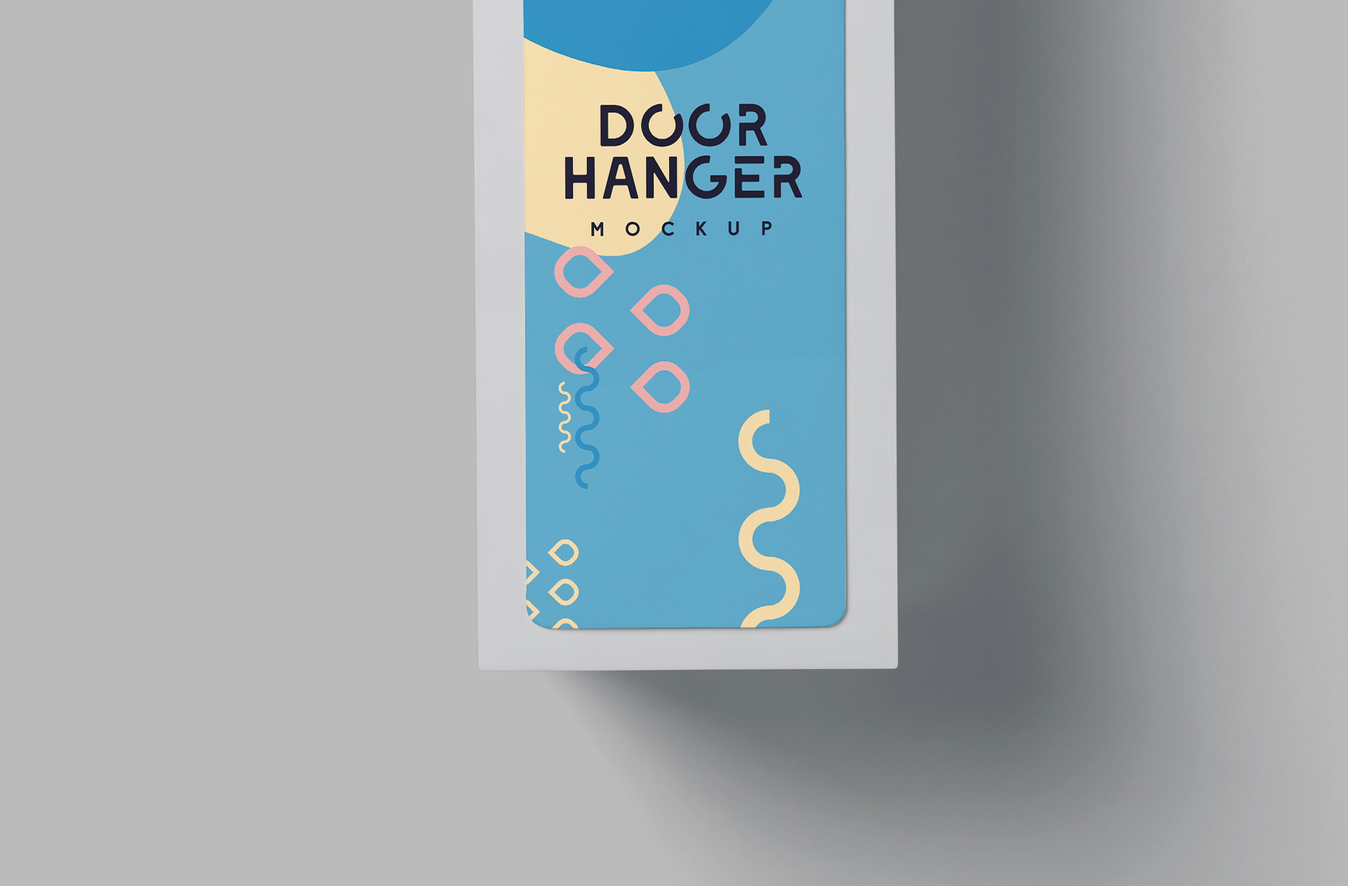 advertising door hanger PSD