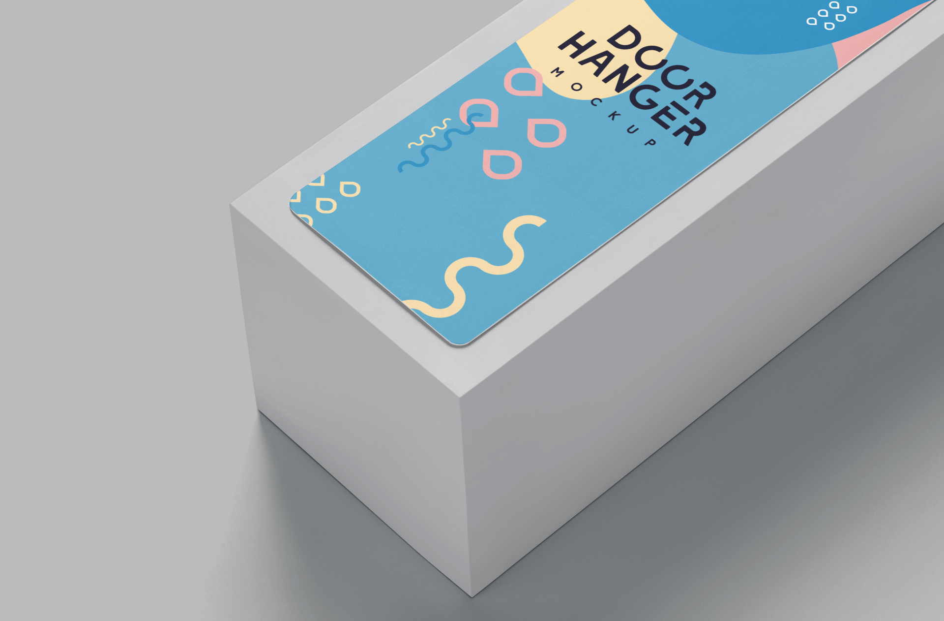 advertising door hanger PSD