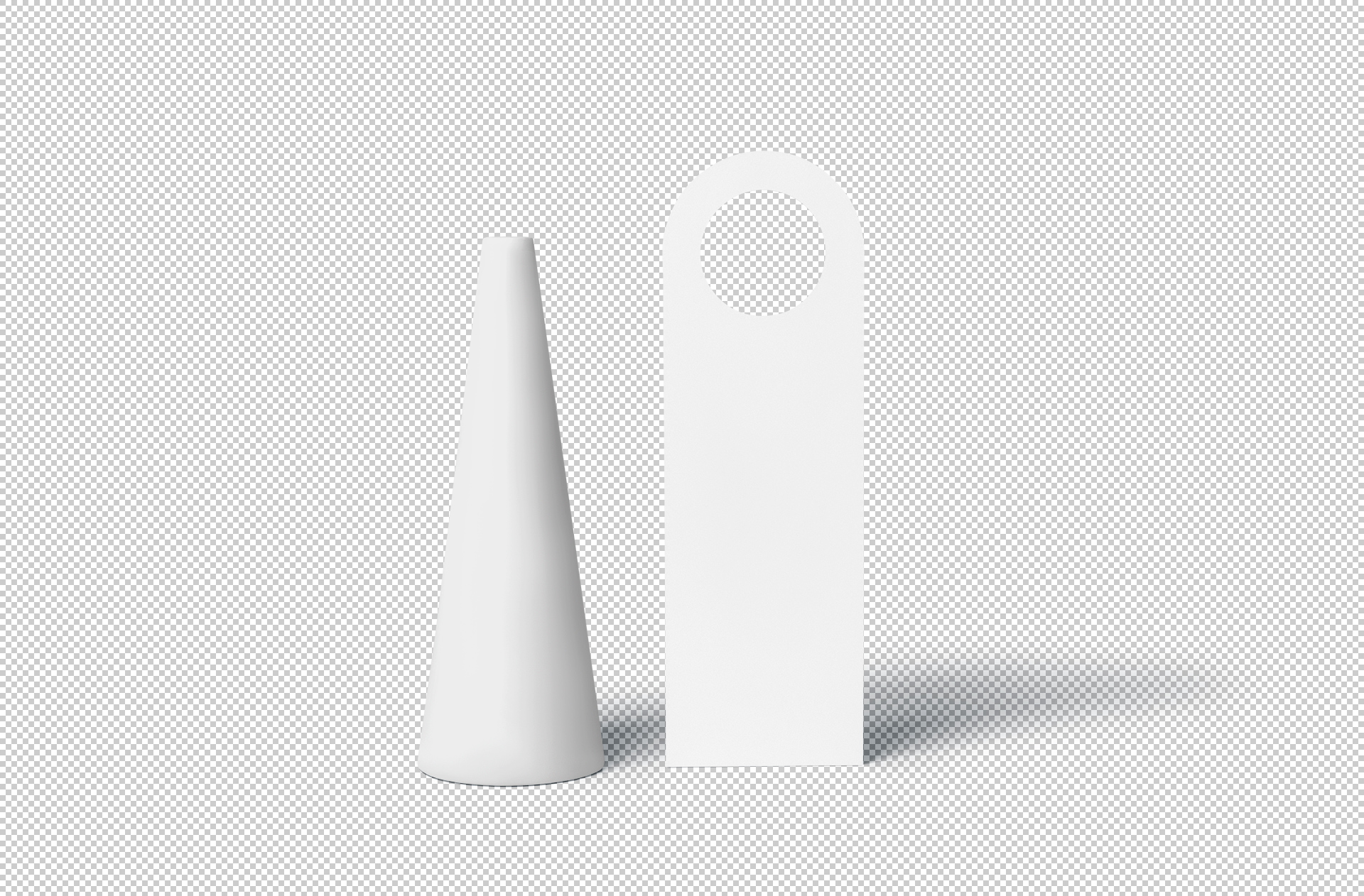 advertising door hanger mockup