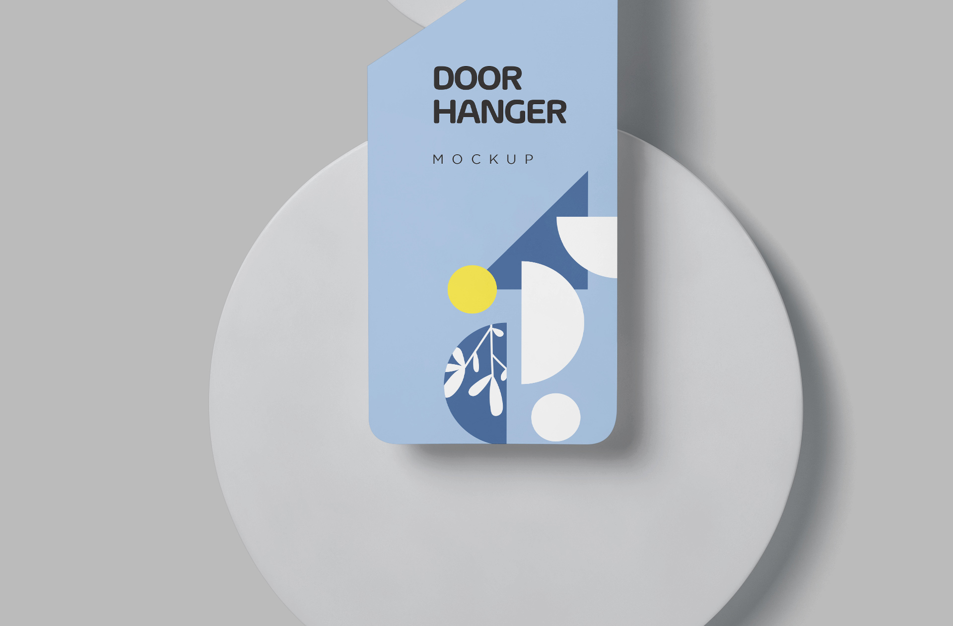 advertising door hanger PSD