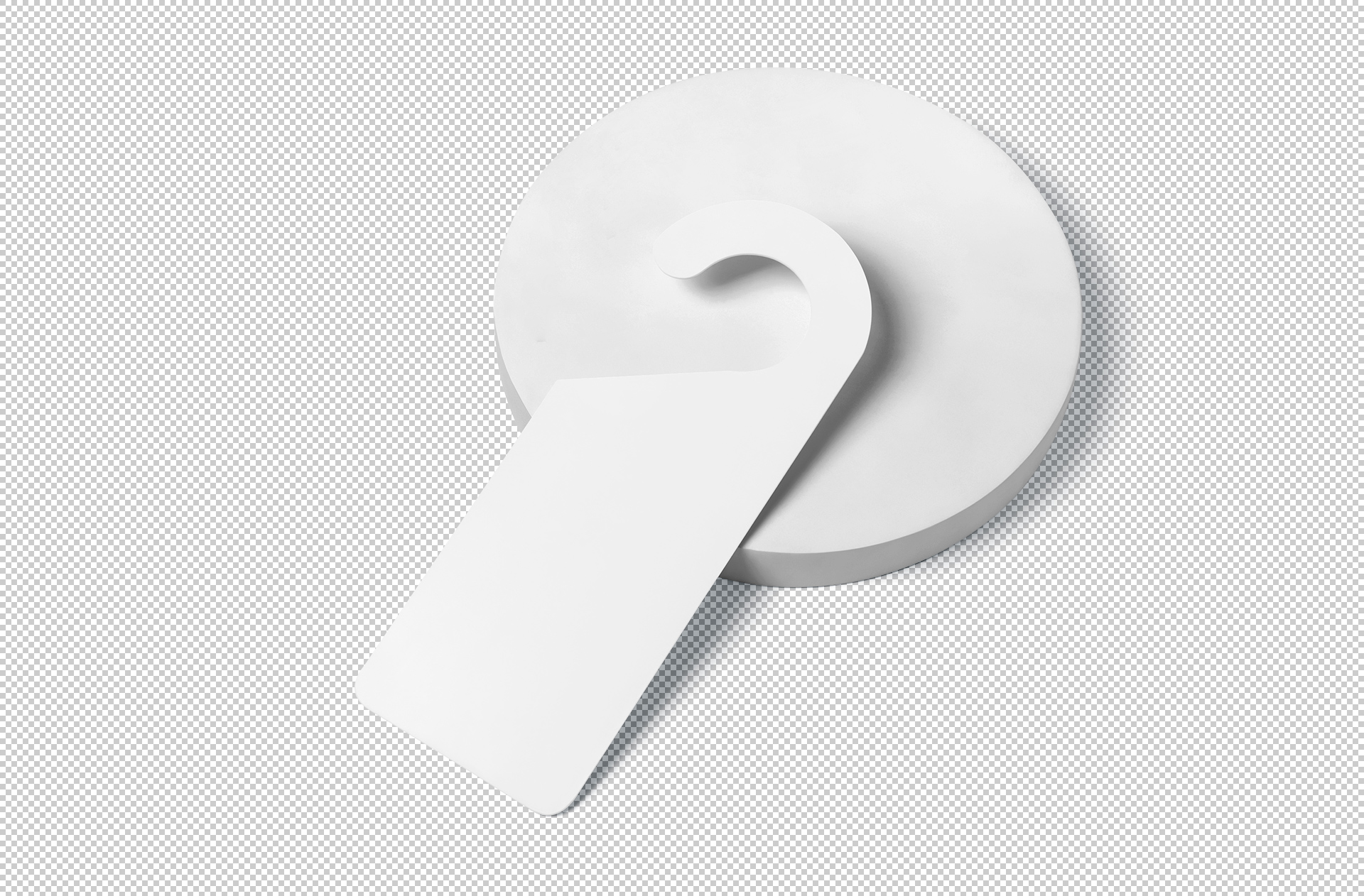 branding door hanger mockup