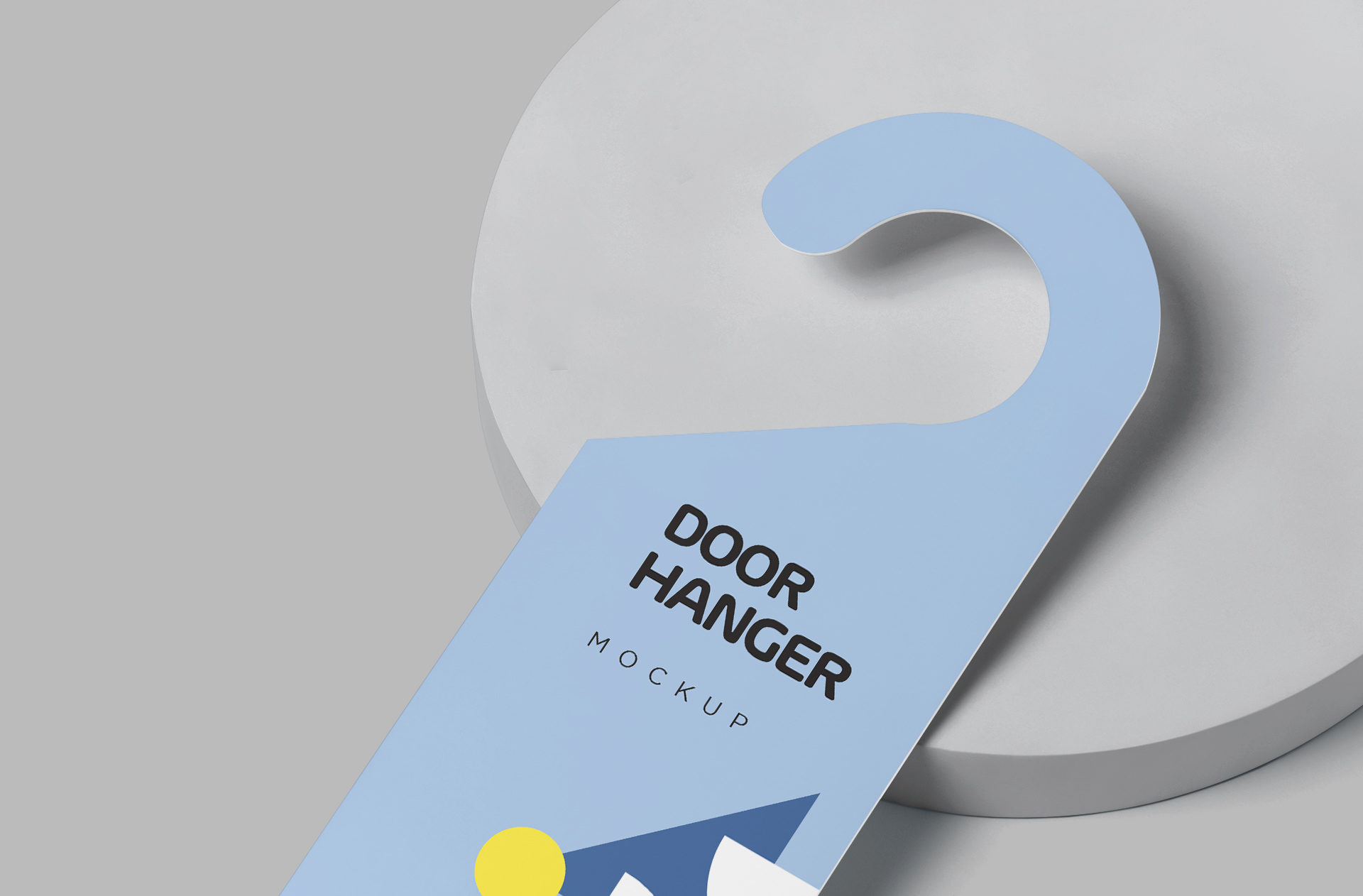 branding door hanger mockup