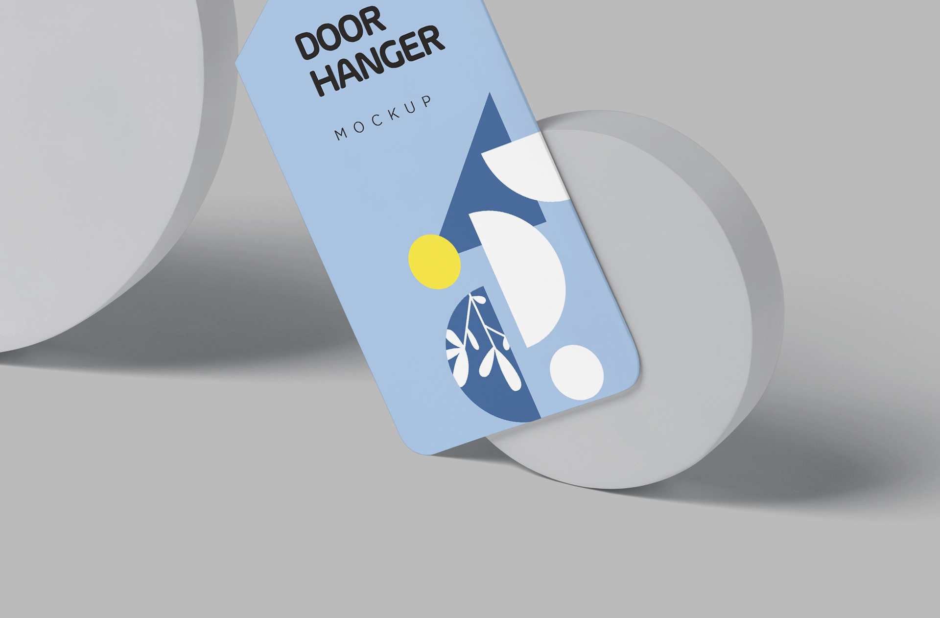 advertising door hanger PSD