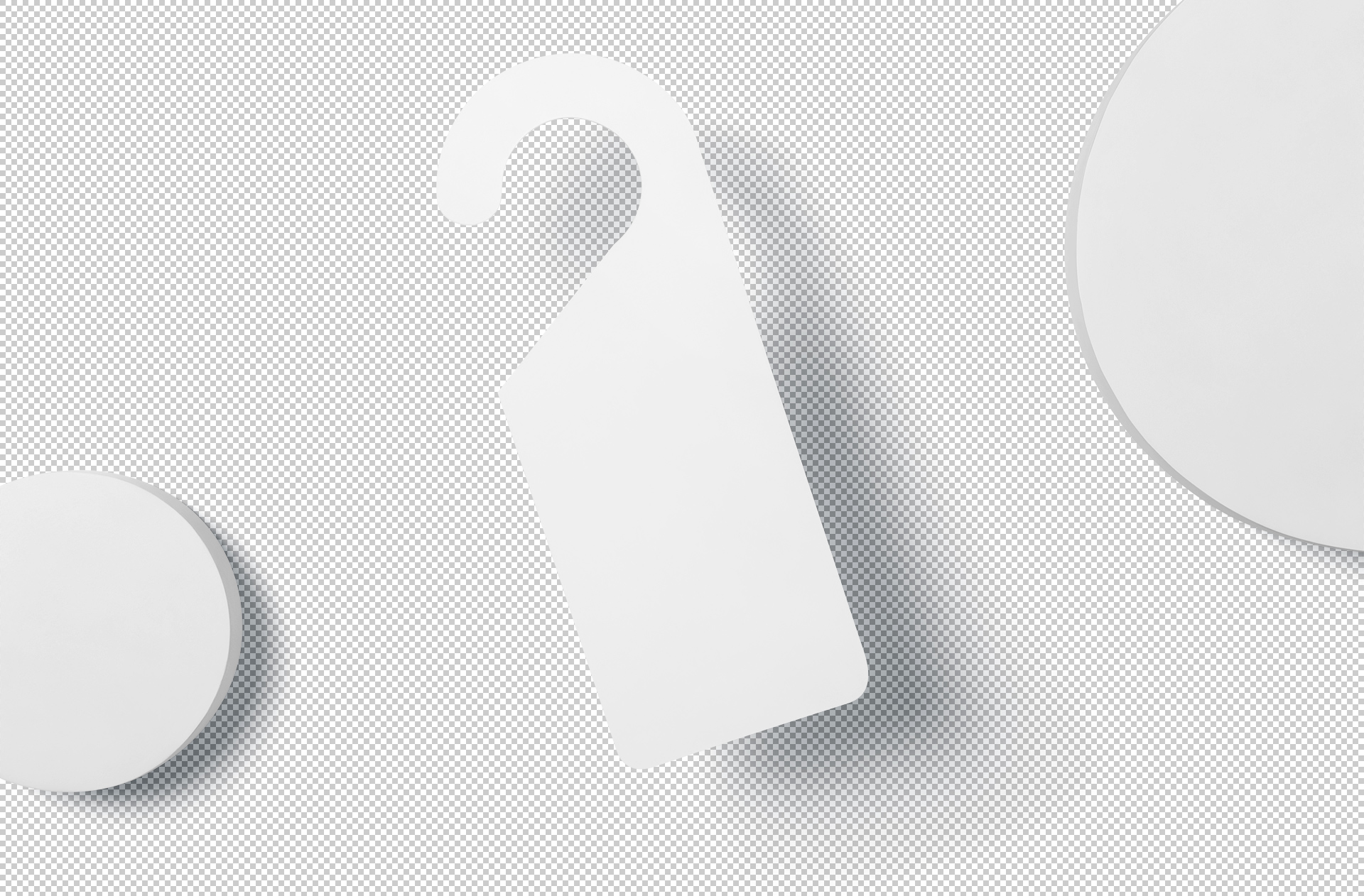 advertising door hanger mockup