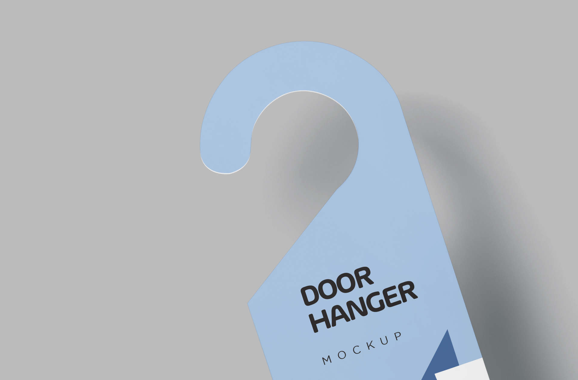 advertising door hanger mockup