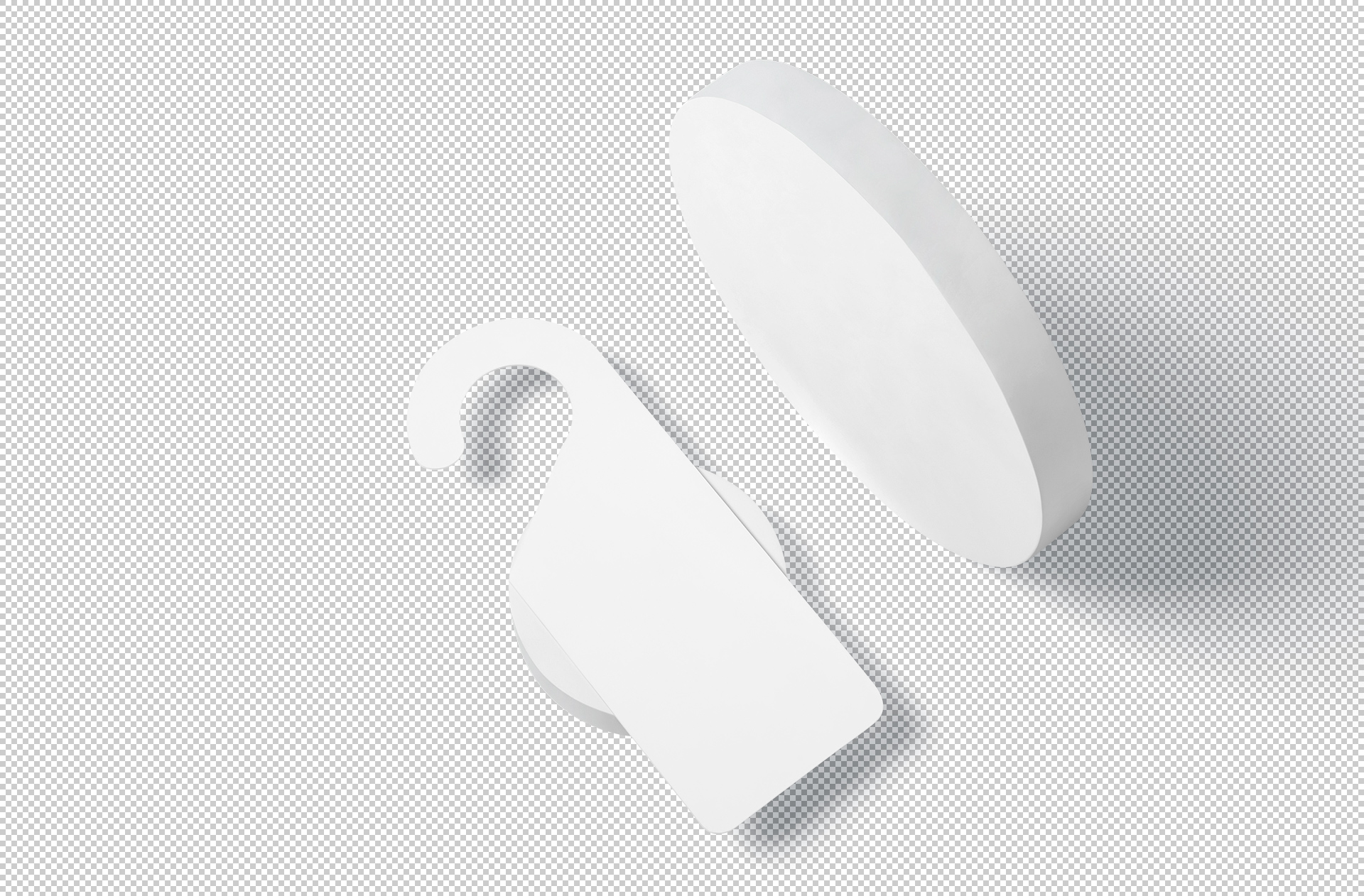 advertising door hanger mockup
