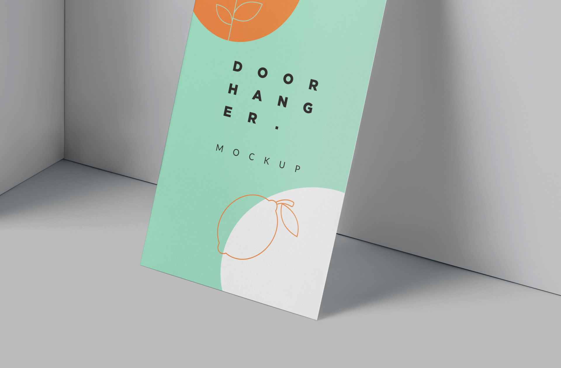 advertising door hanger PSD