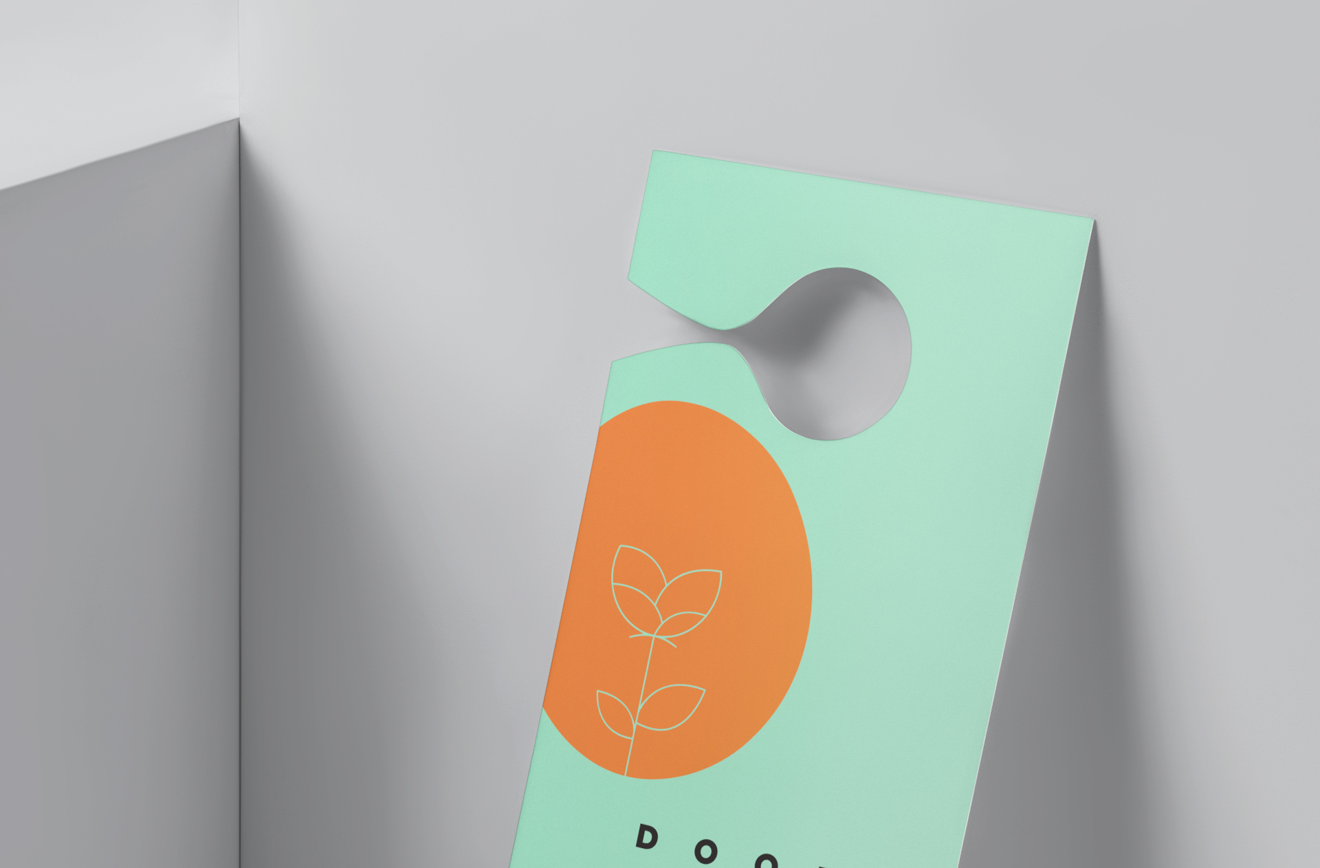 advertising door hanger PSD