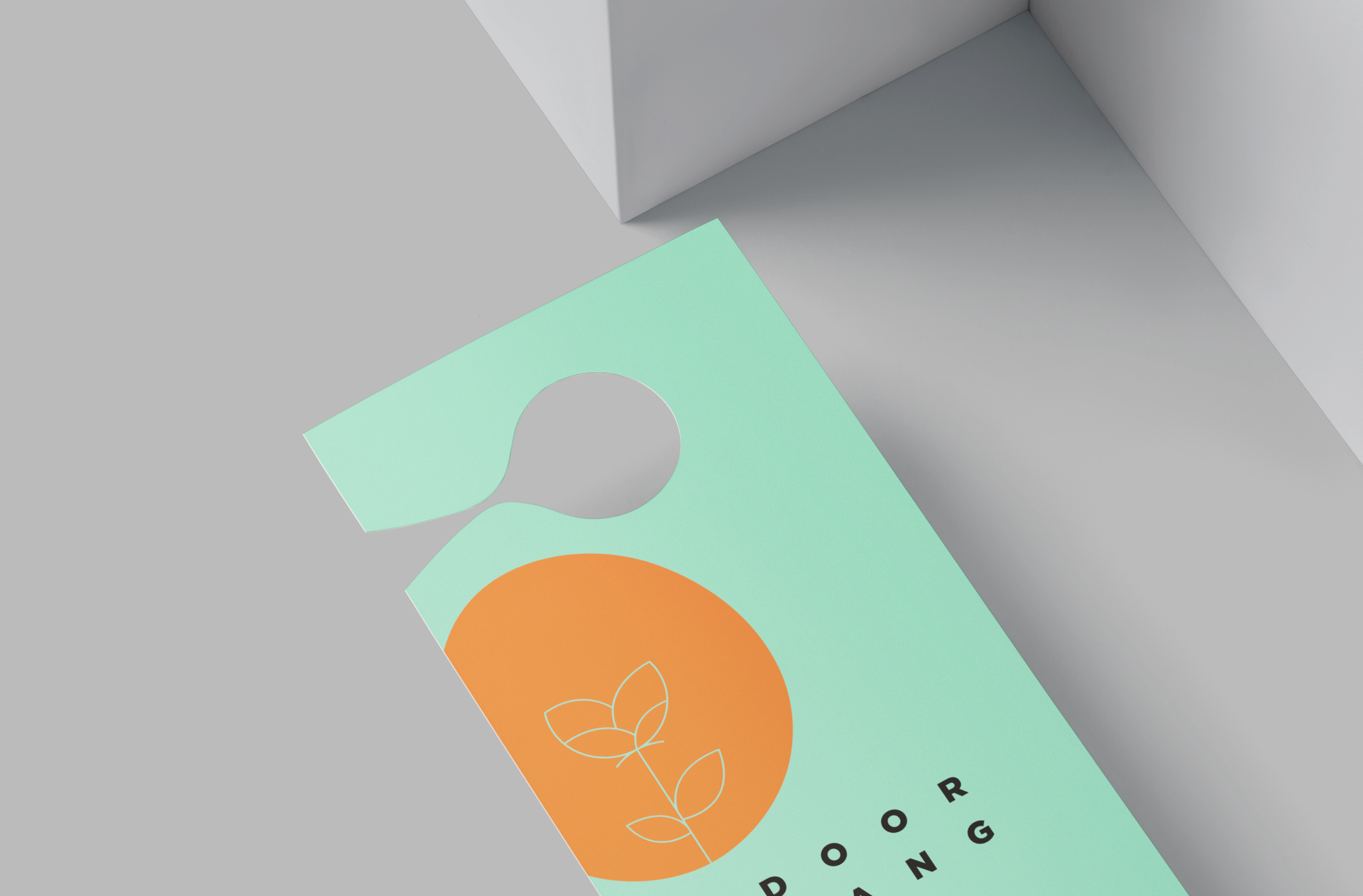 advertising door hanger PSD
