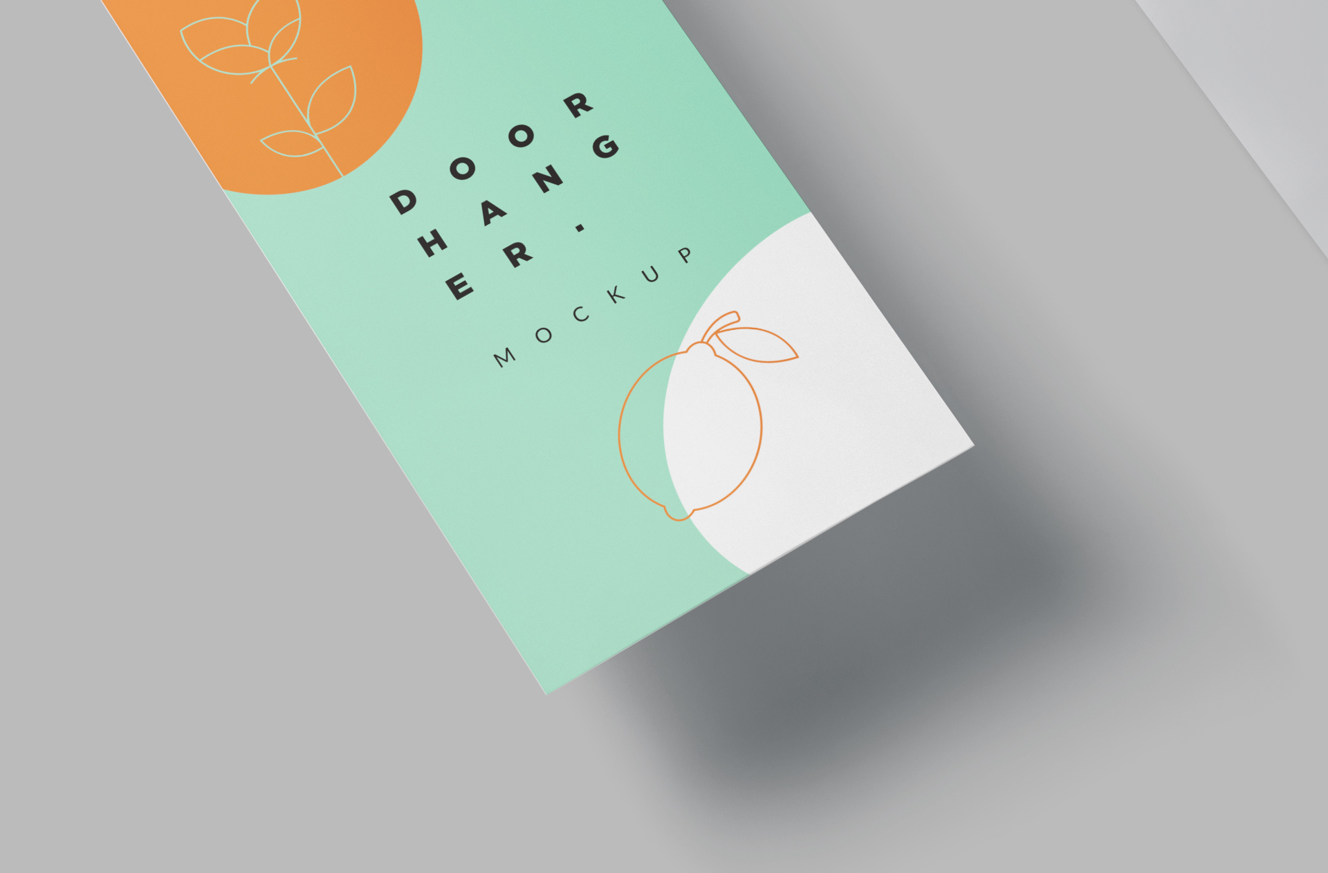 advertising door hanger PSD