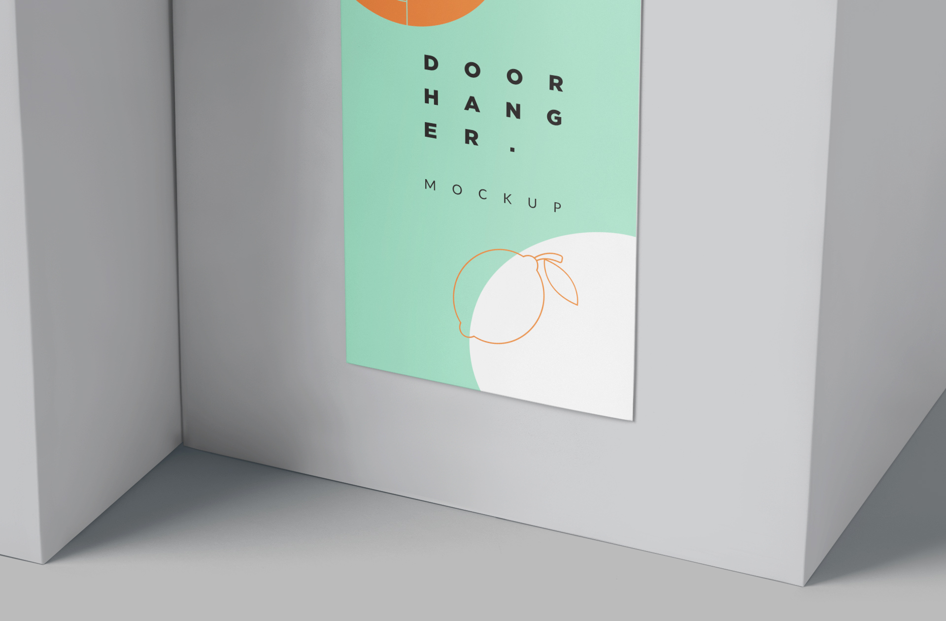 advertising door hanger PSD