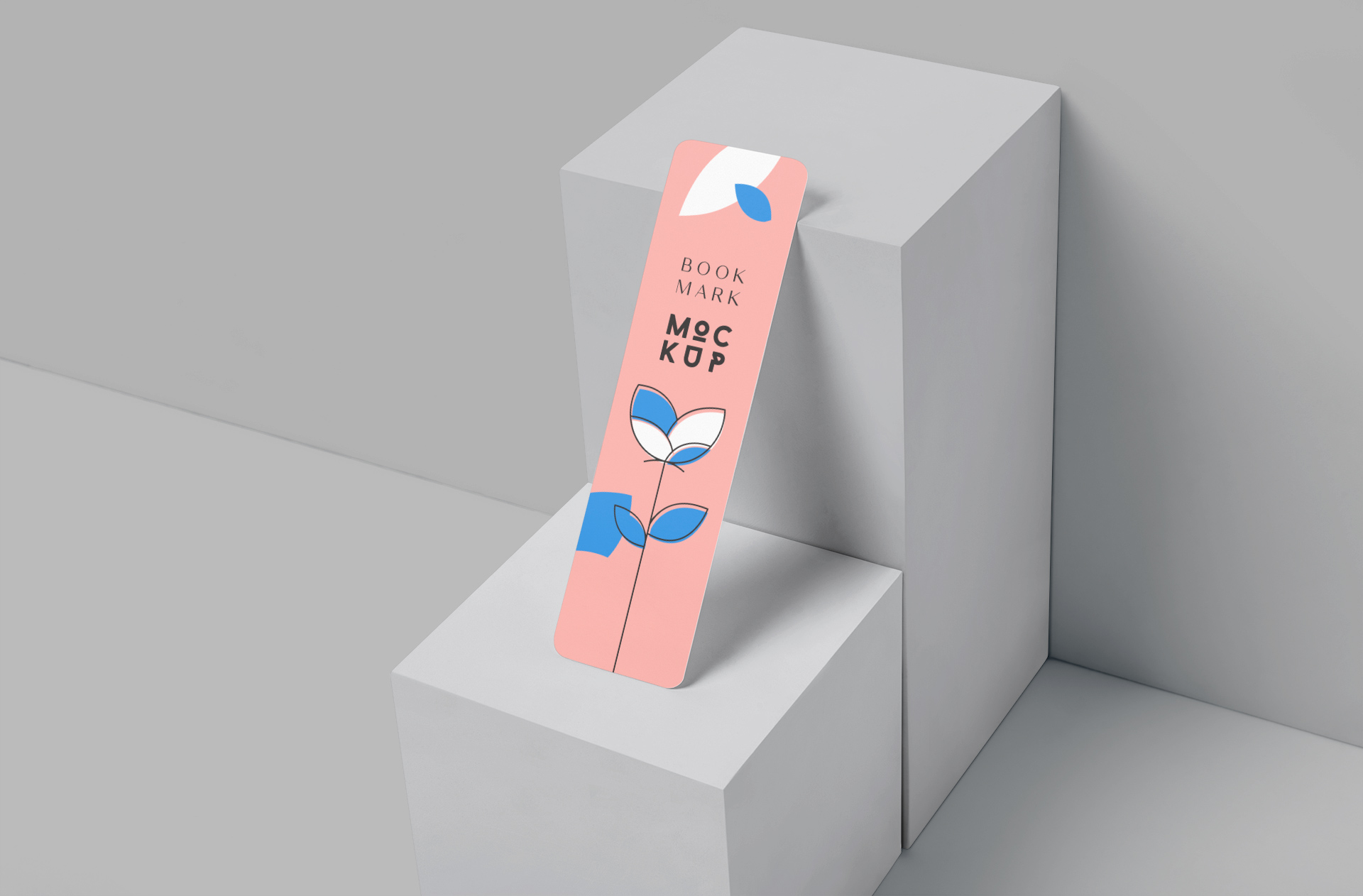 Vertical Bookmark Mockup Clean and Elegant Design