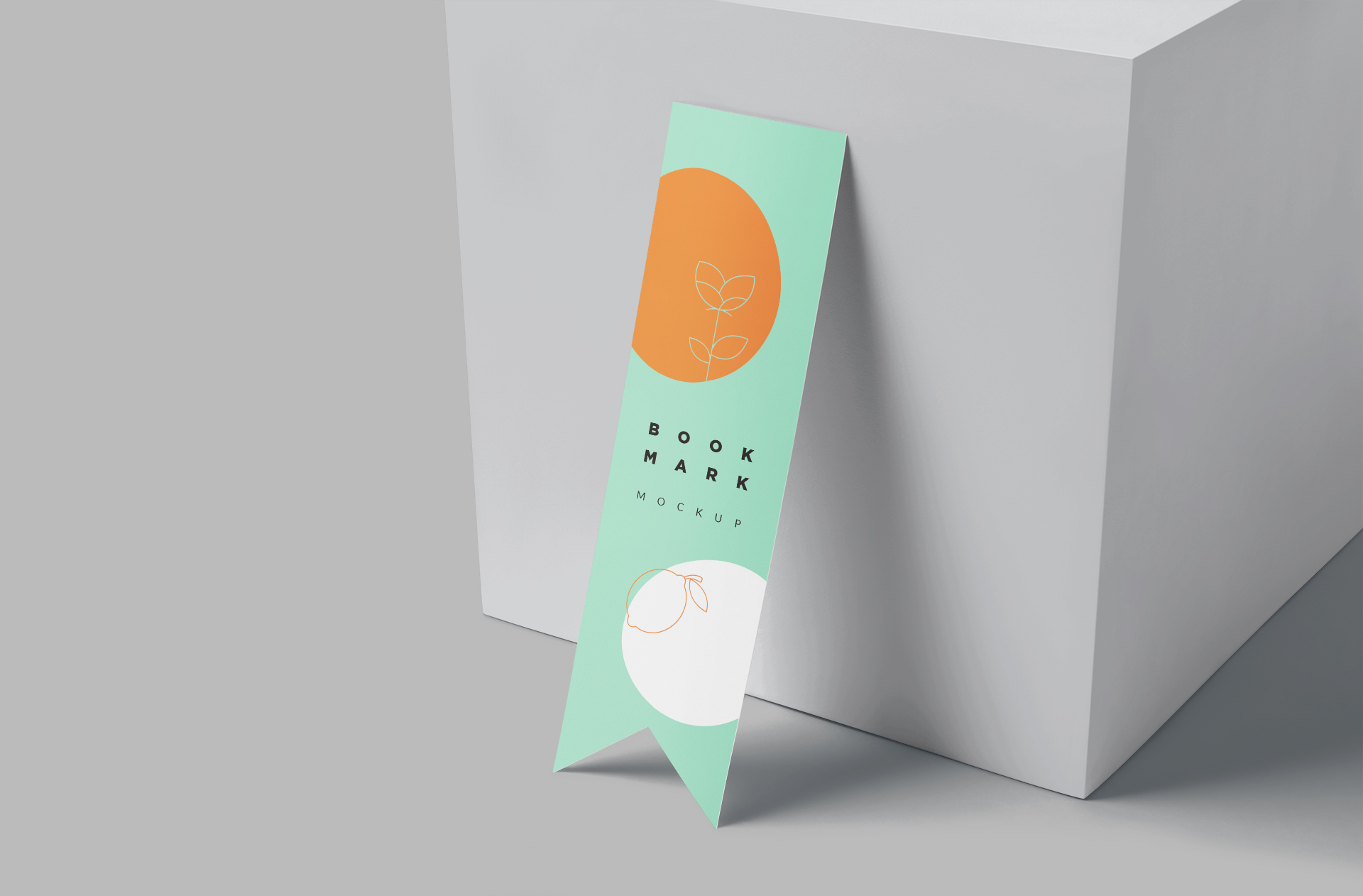 Stylish Ribbon Bookmark Mockup with Clean Layout