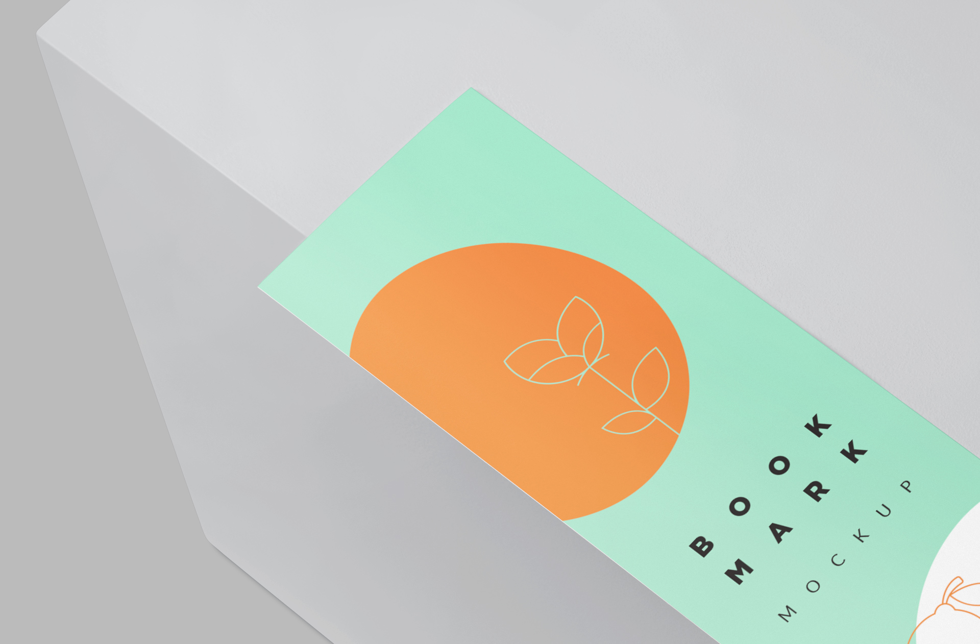 branding bookmark mock-up