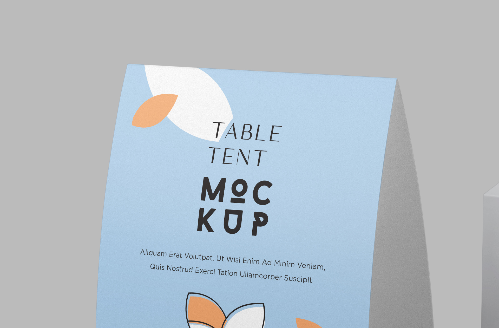 customizable table tent