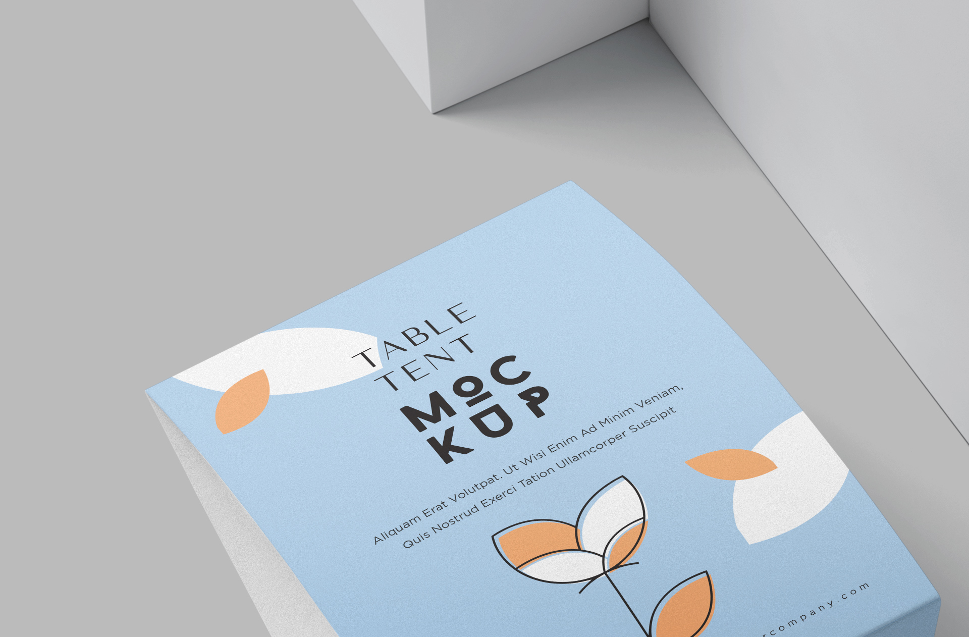 branding table tent PSD
