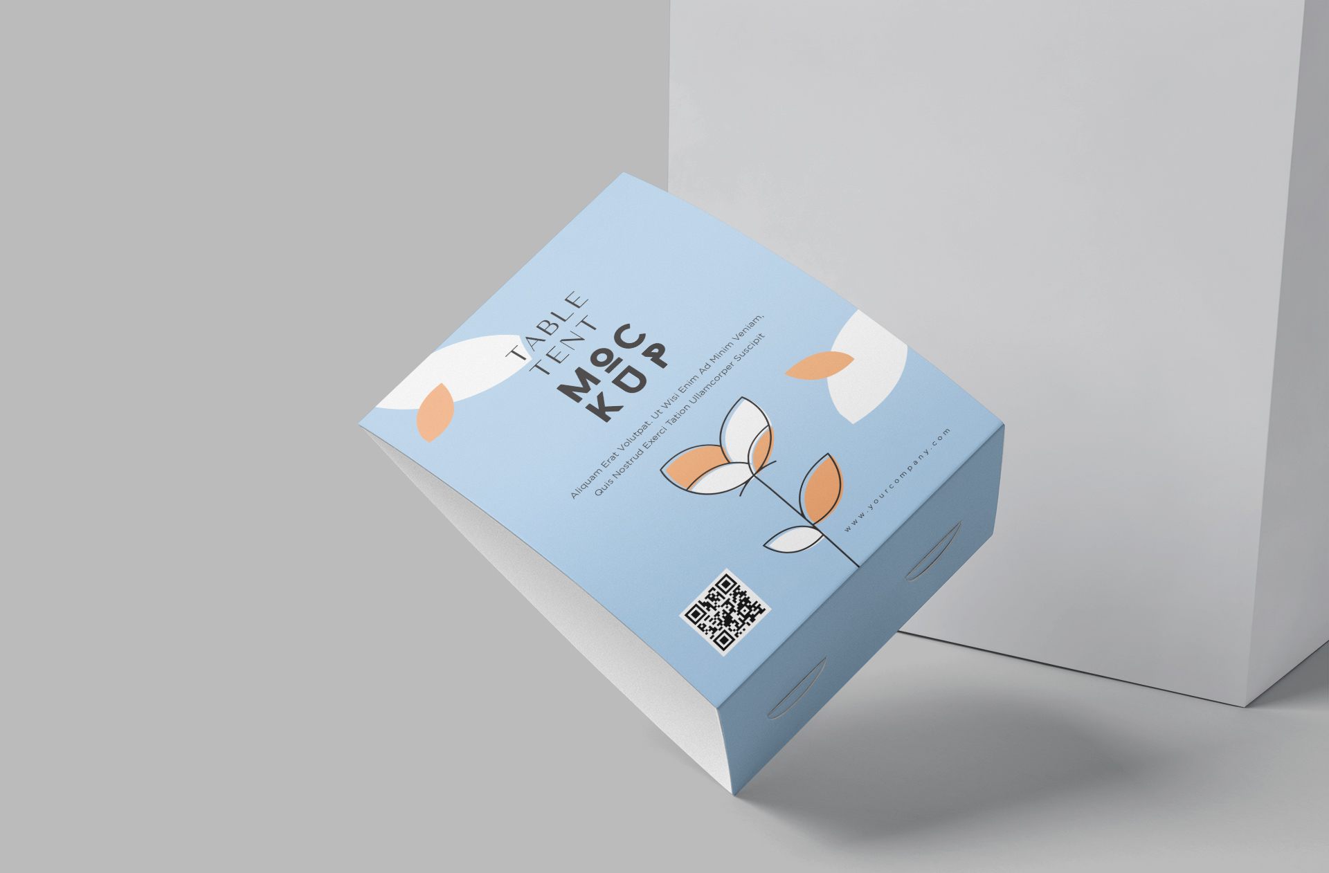 Customizable Table Tent Mockup for Branding Projects