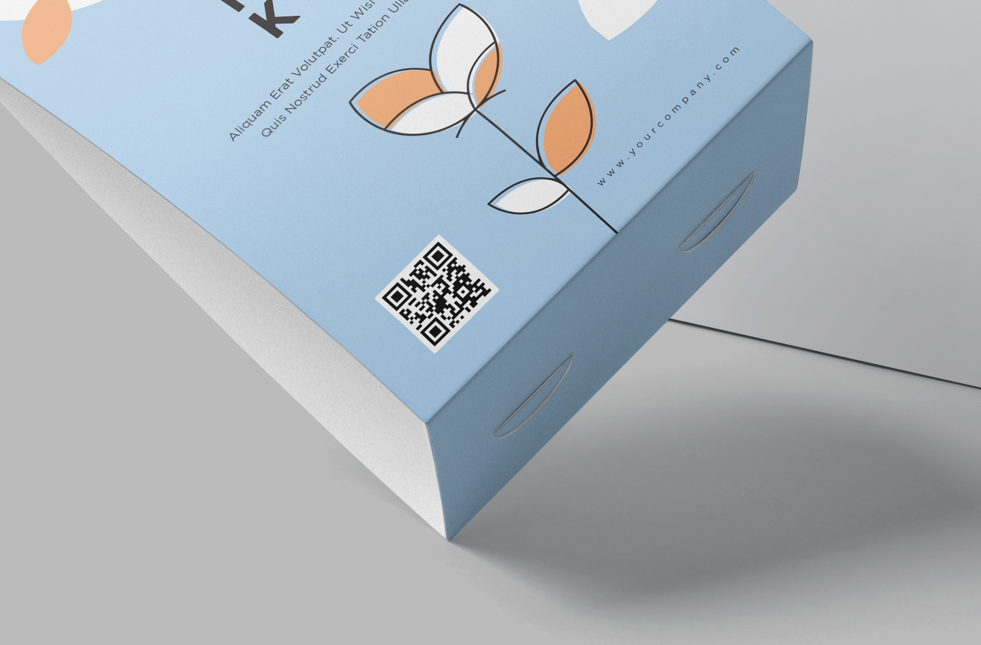 customizable table tent mock-up