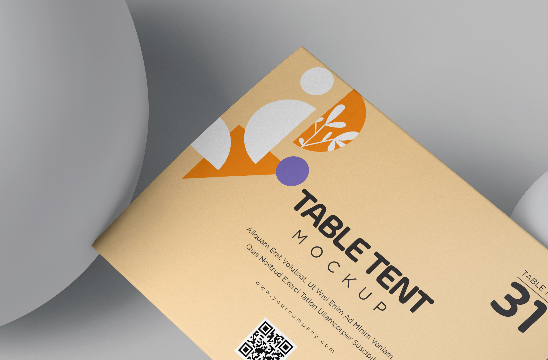 cafe menu table tent design