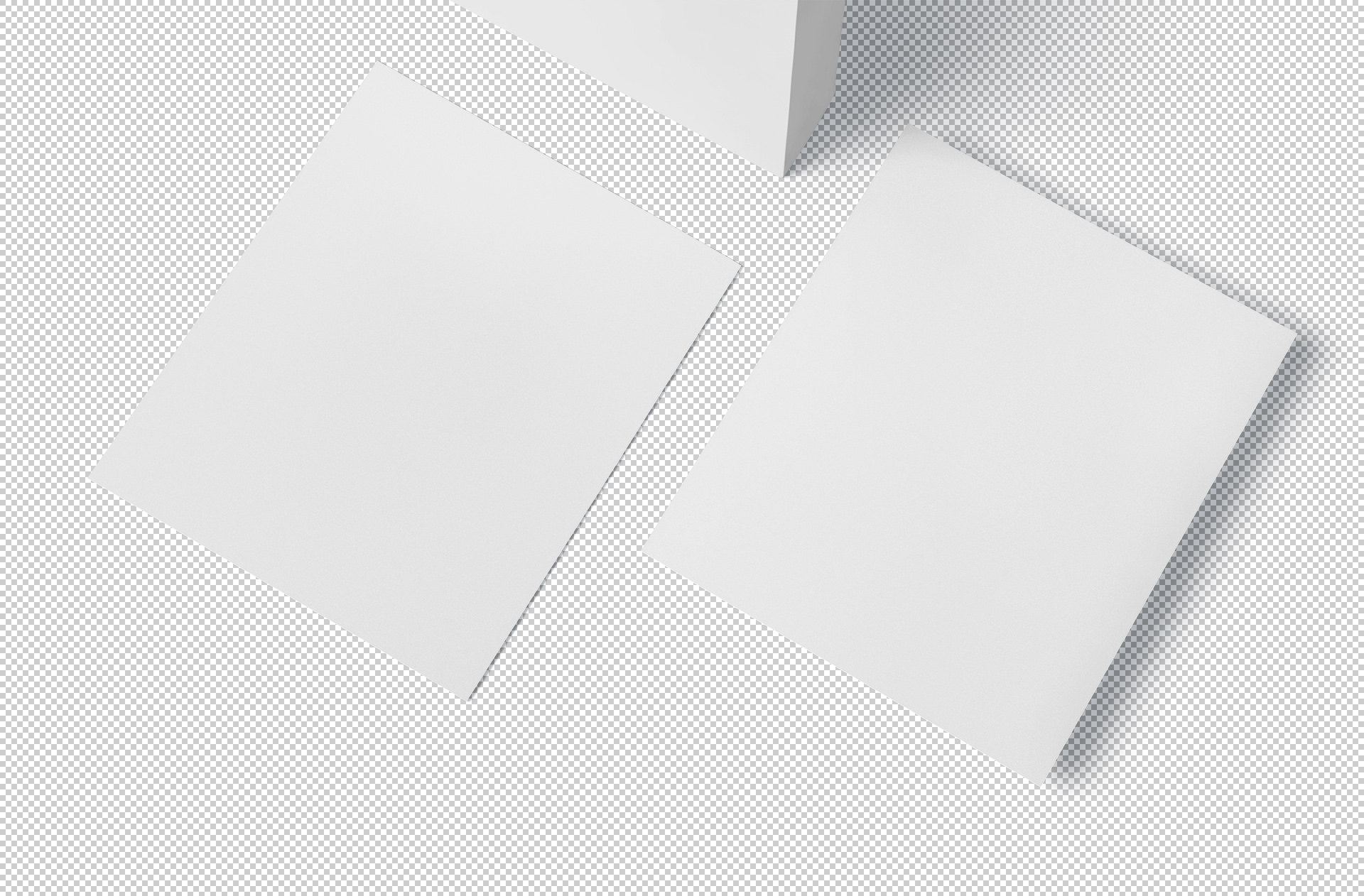 A5 polaroid card mock-up