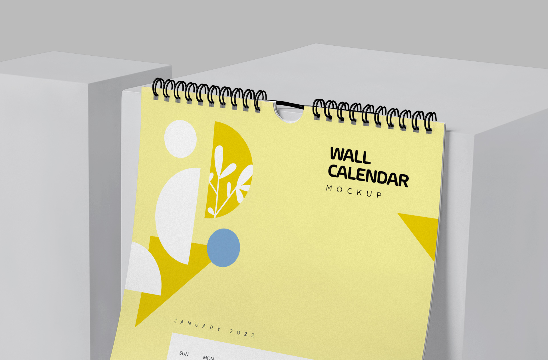 A3 calendar mock-up