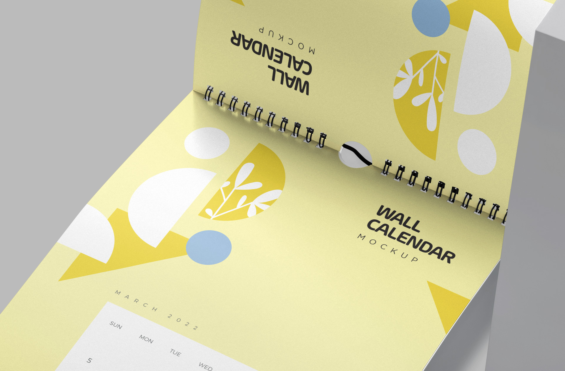 A3 calendar mock-up