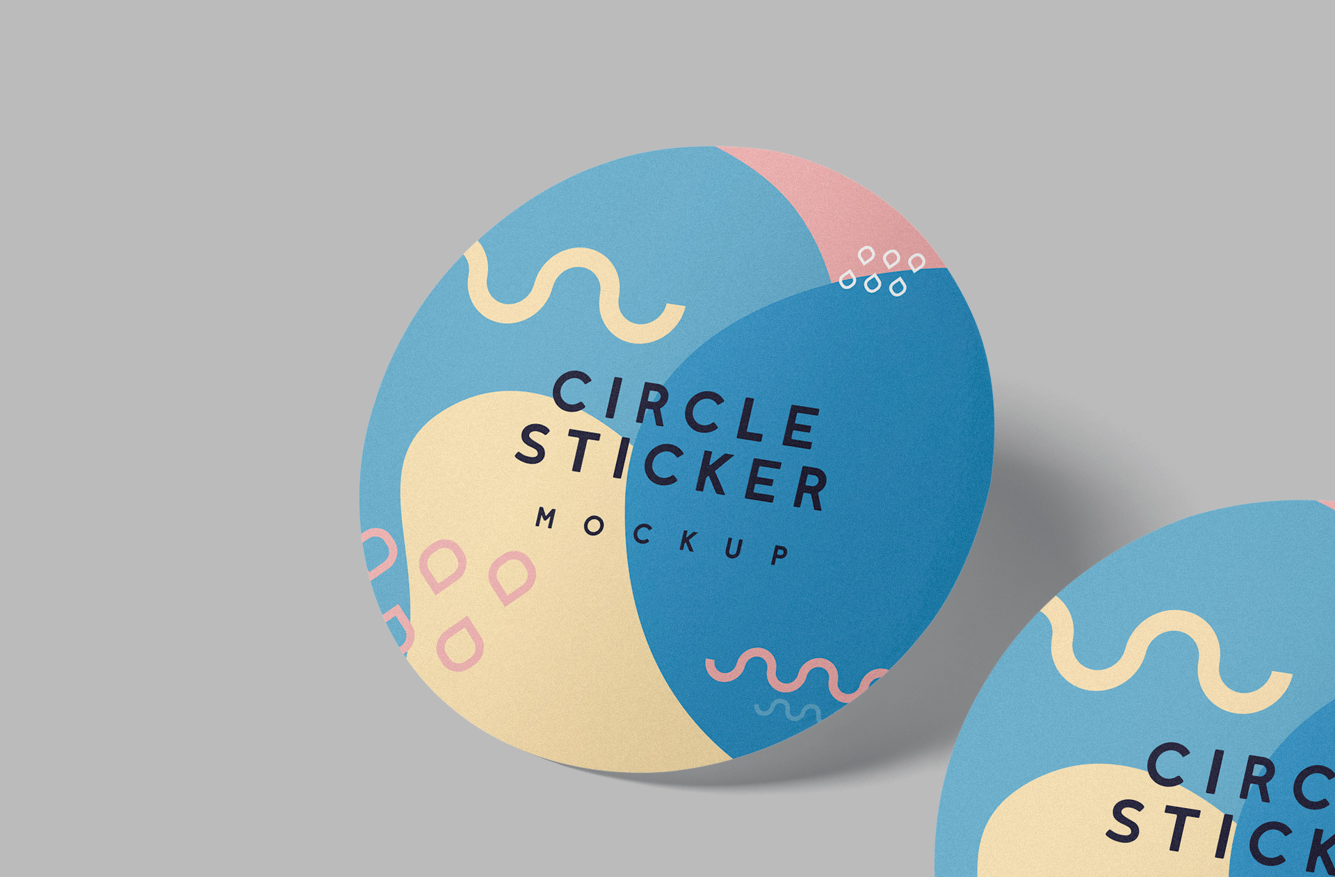 branding sticker mockup