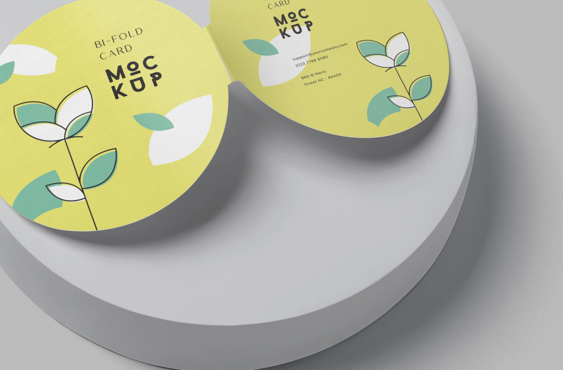 bi-fold card mock-up