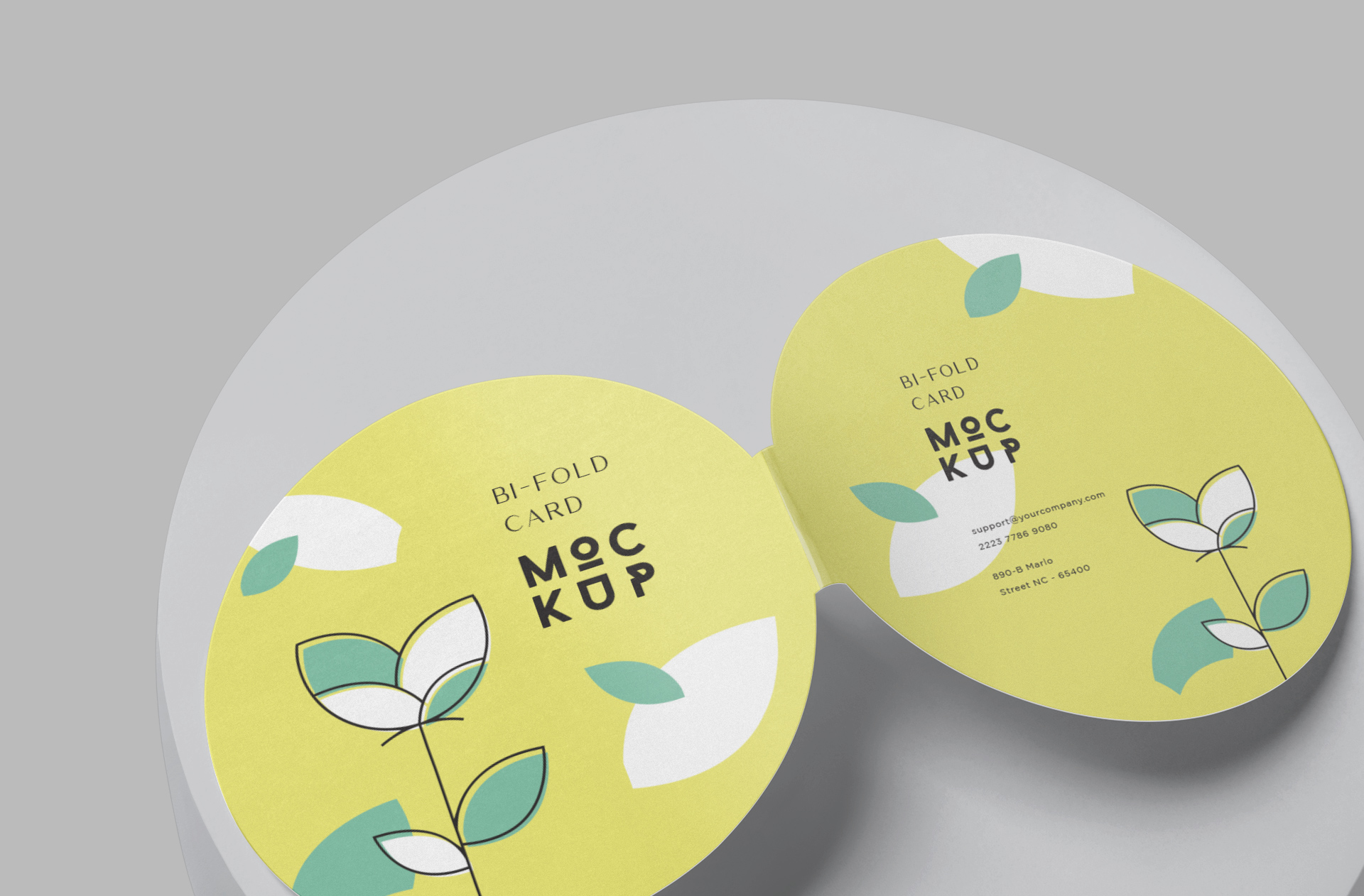 bi-fold card mock-up