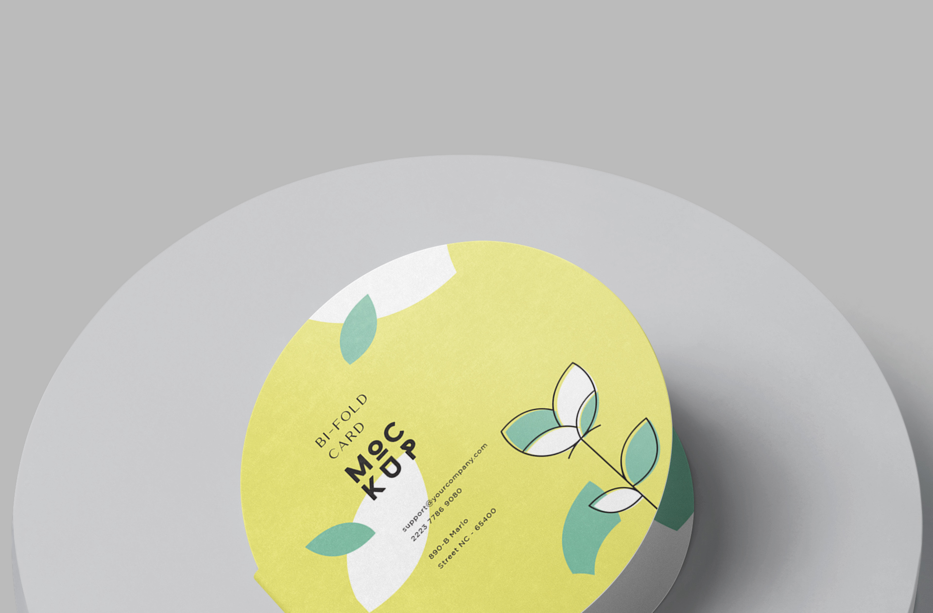 bi-fold card mock-up