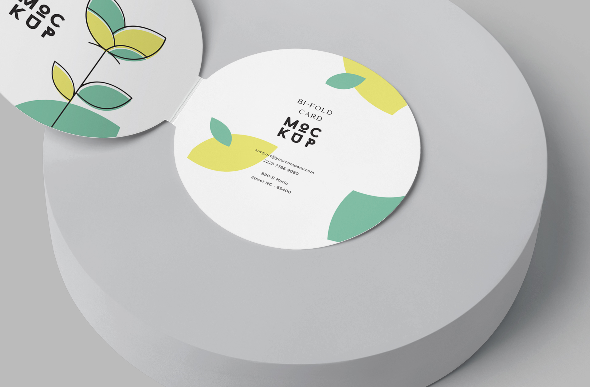 bi-fold card mock-up
