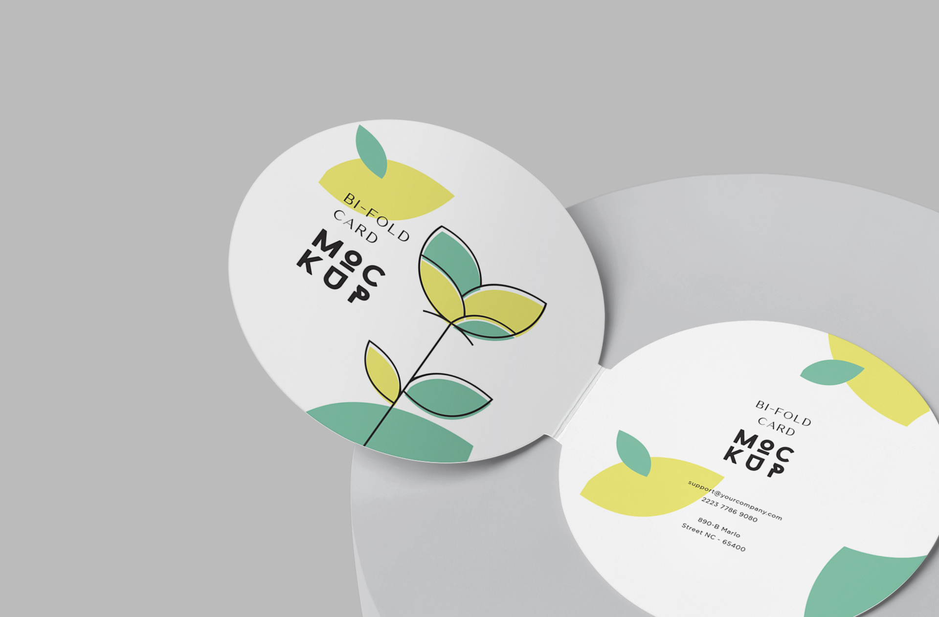 bi-fold card mock-up