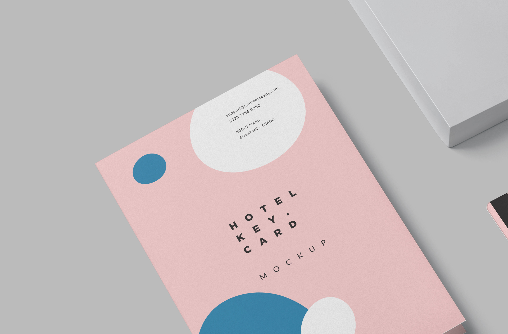 customizable hotel card mock-up