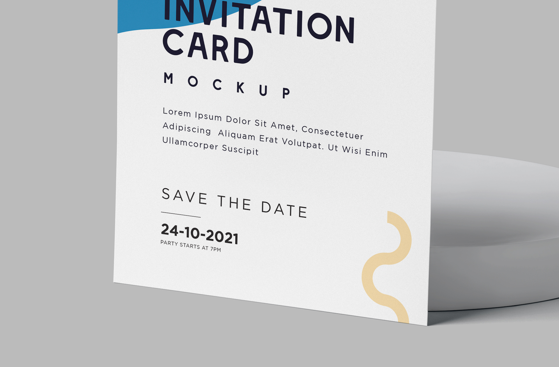 arch invitation mock-up