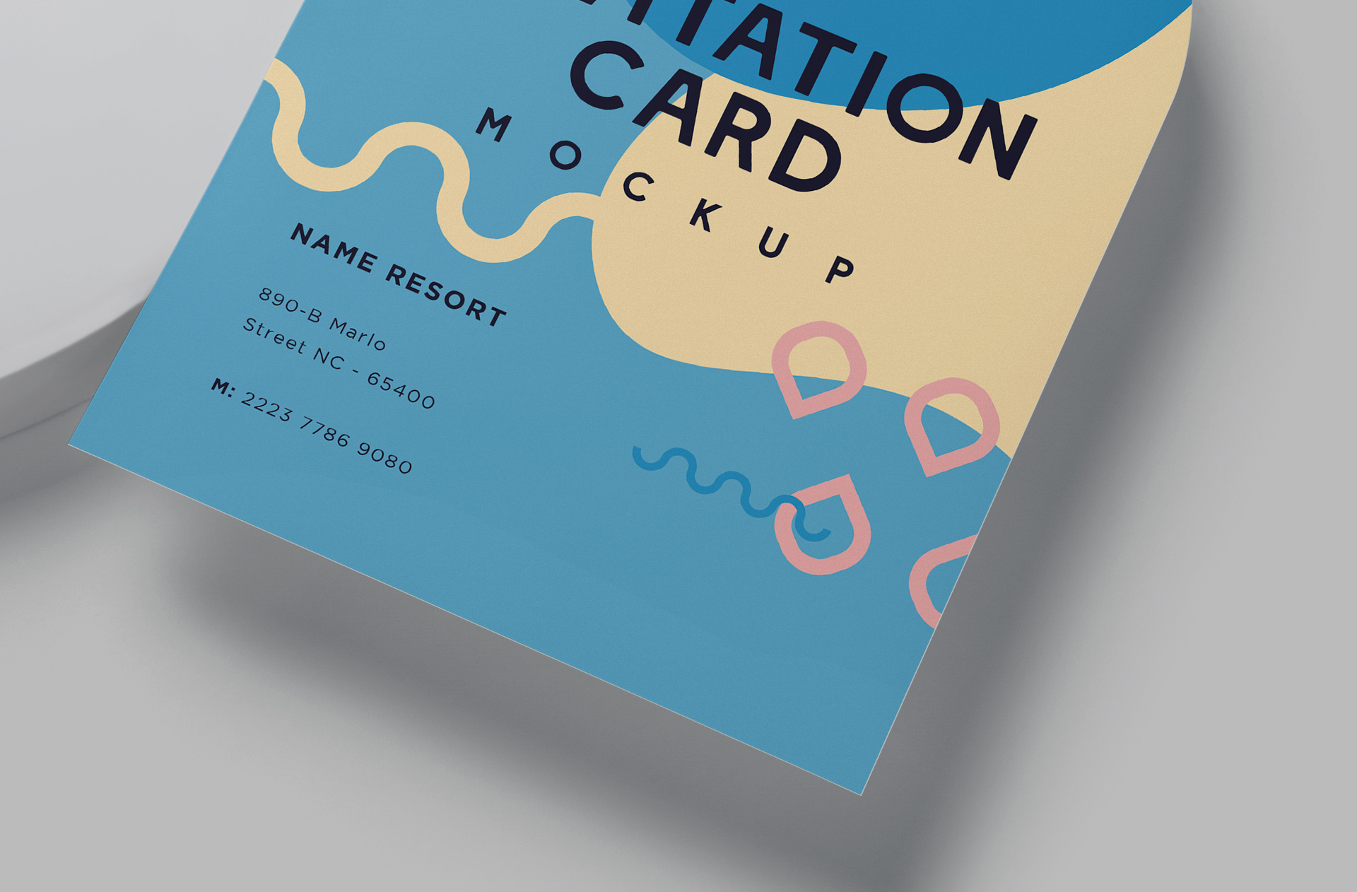 arch invitation mock-up