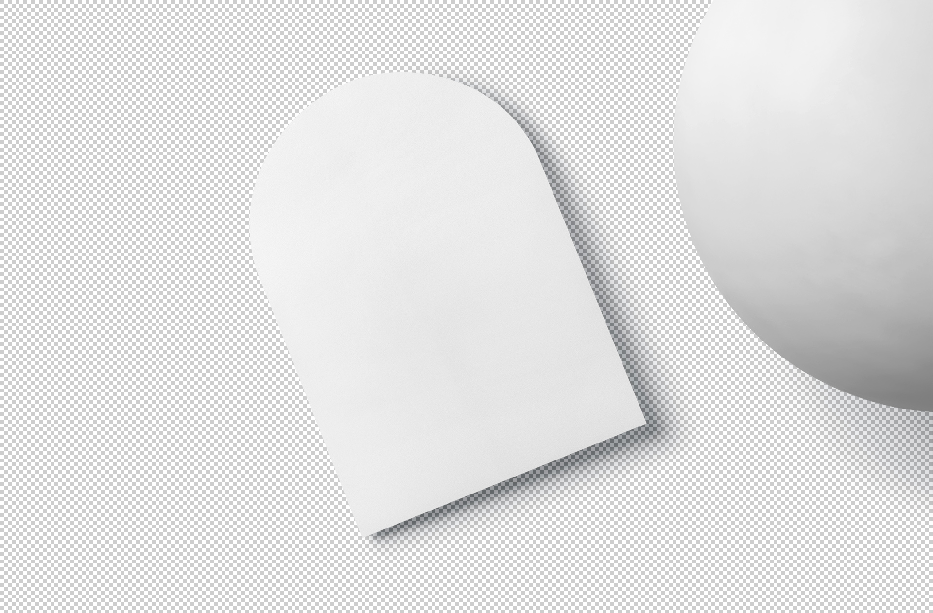 arch invitation card mock-up