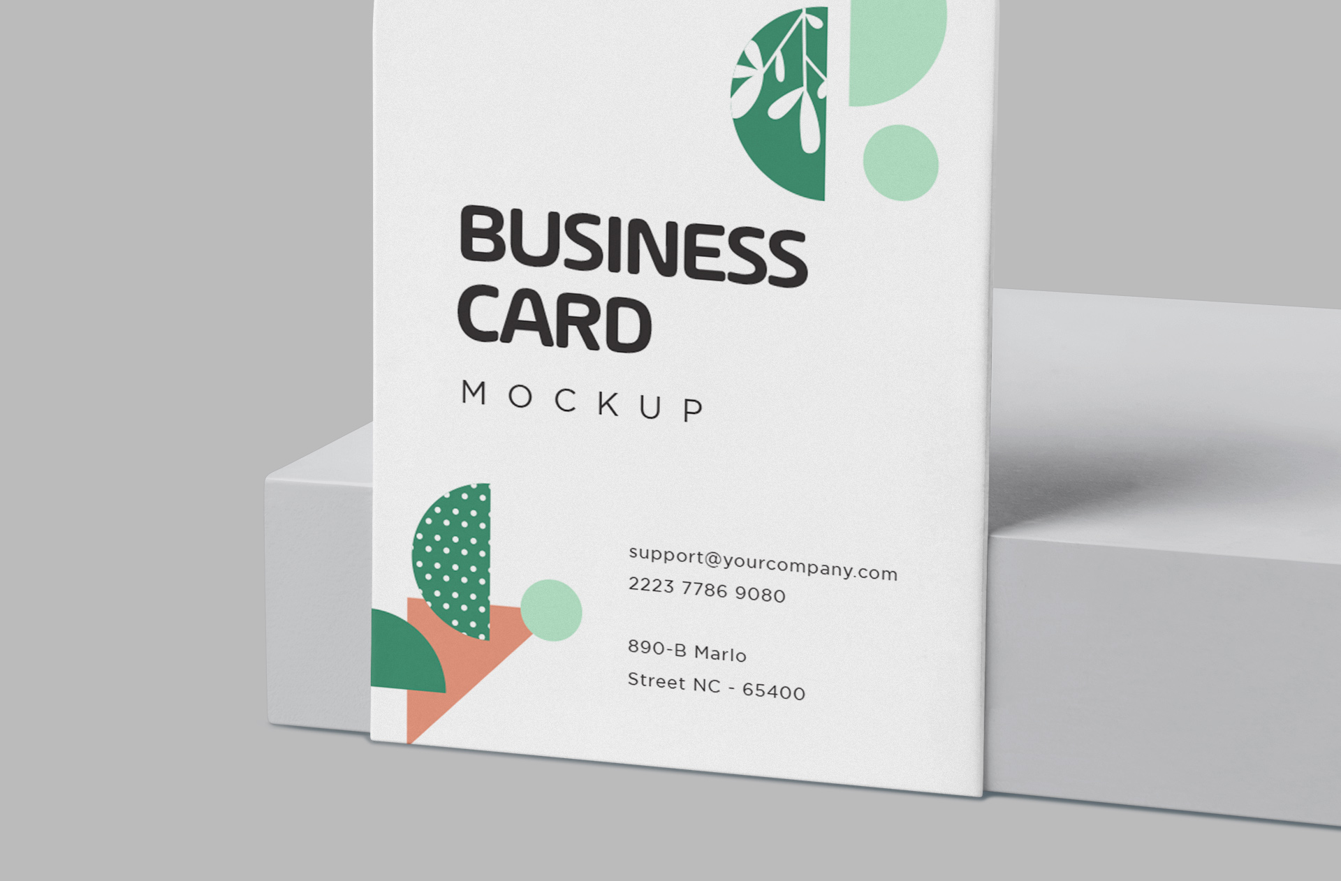arch card branding mockup