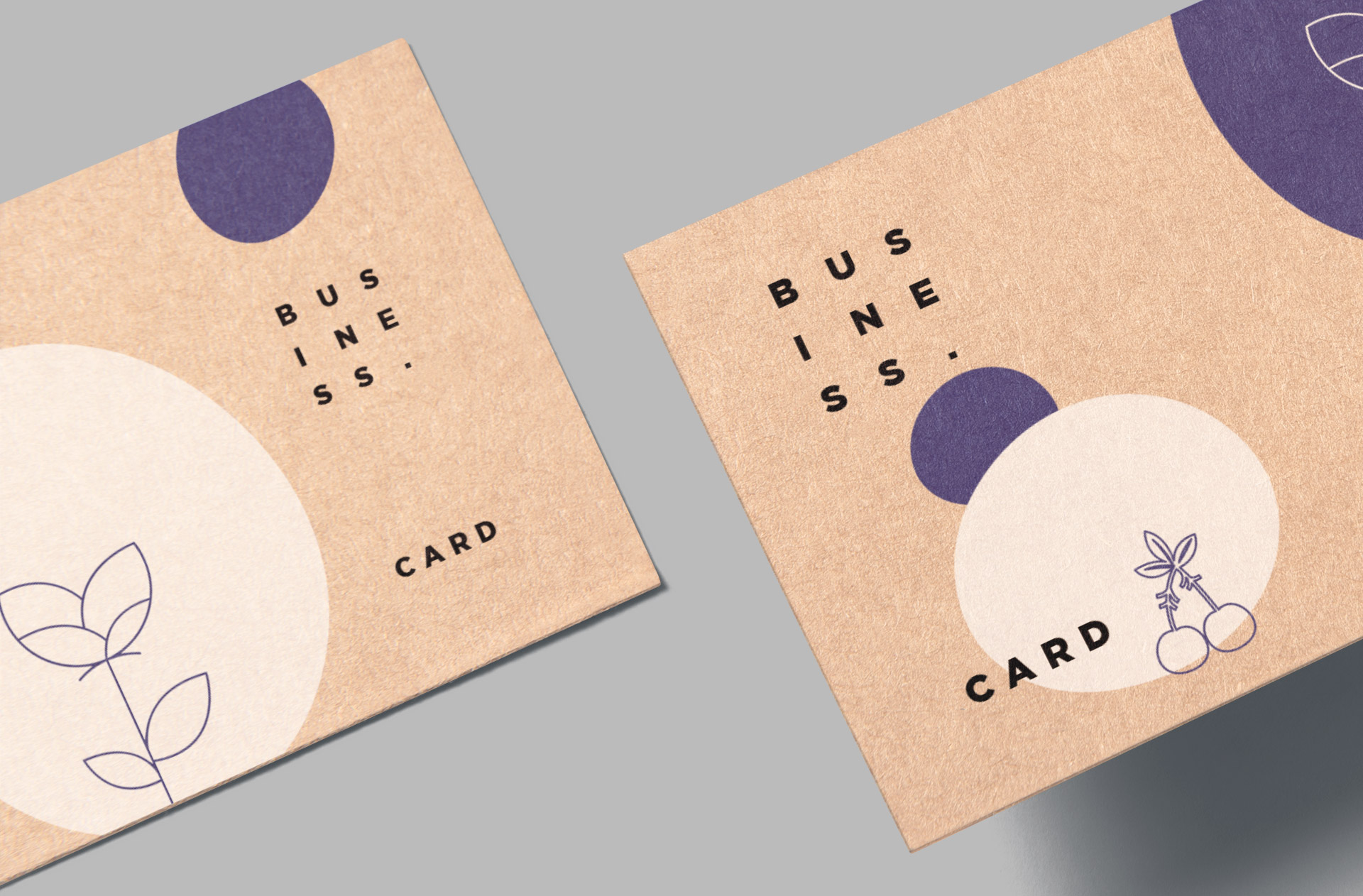 modern branding card mock-up
