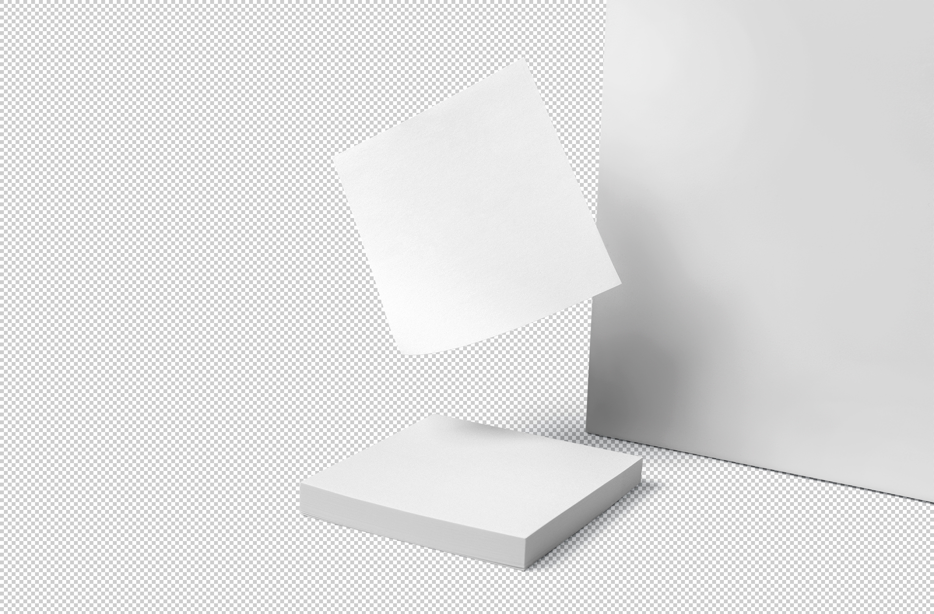 clean sticky notes mock-up