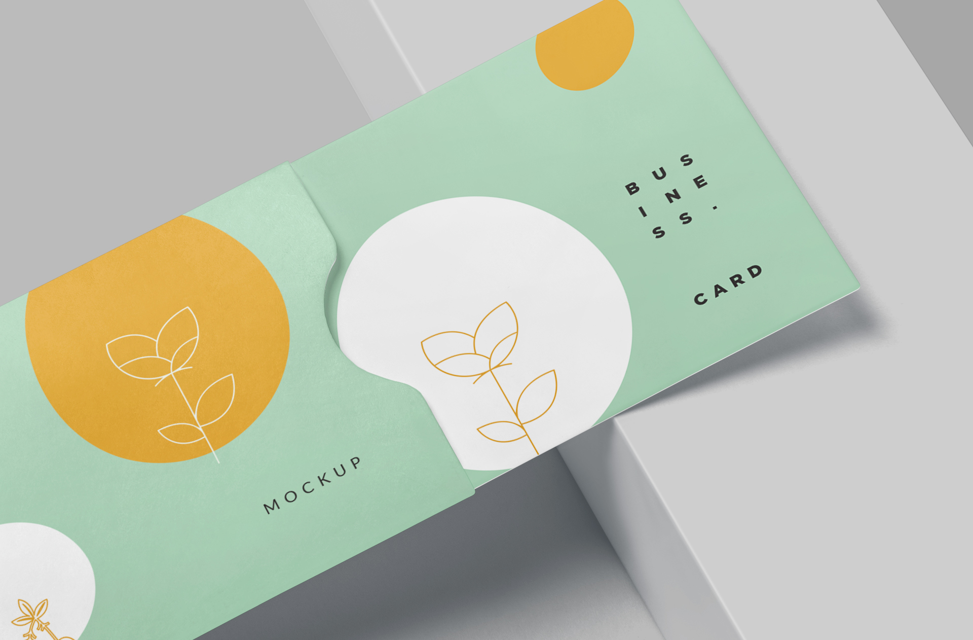 bi-fold branding card design