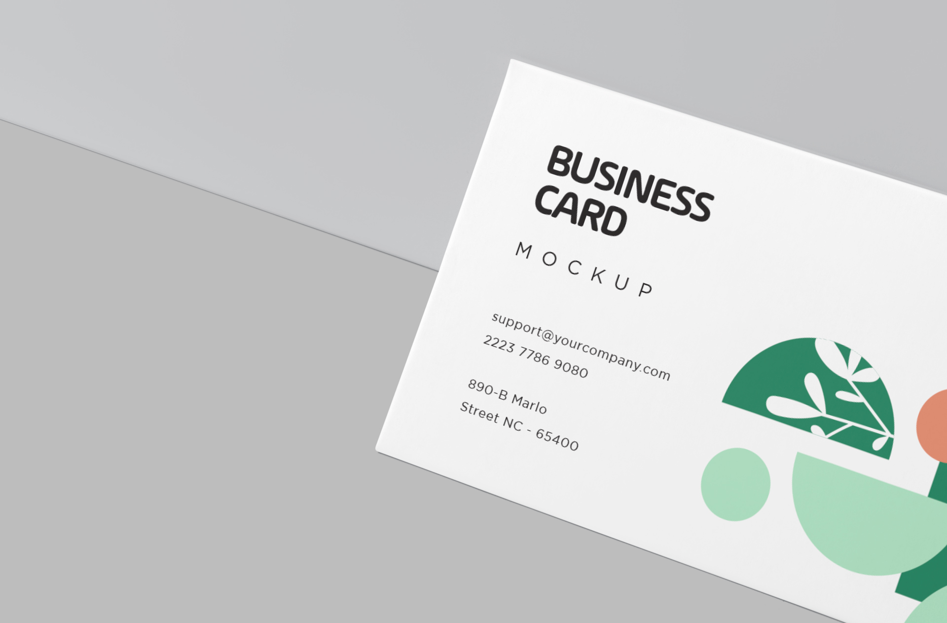 abstract business card mock-up