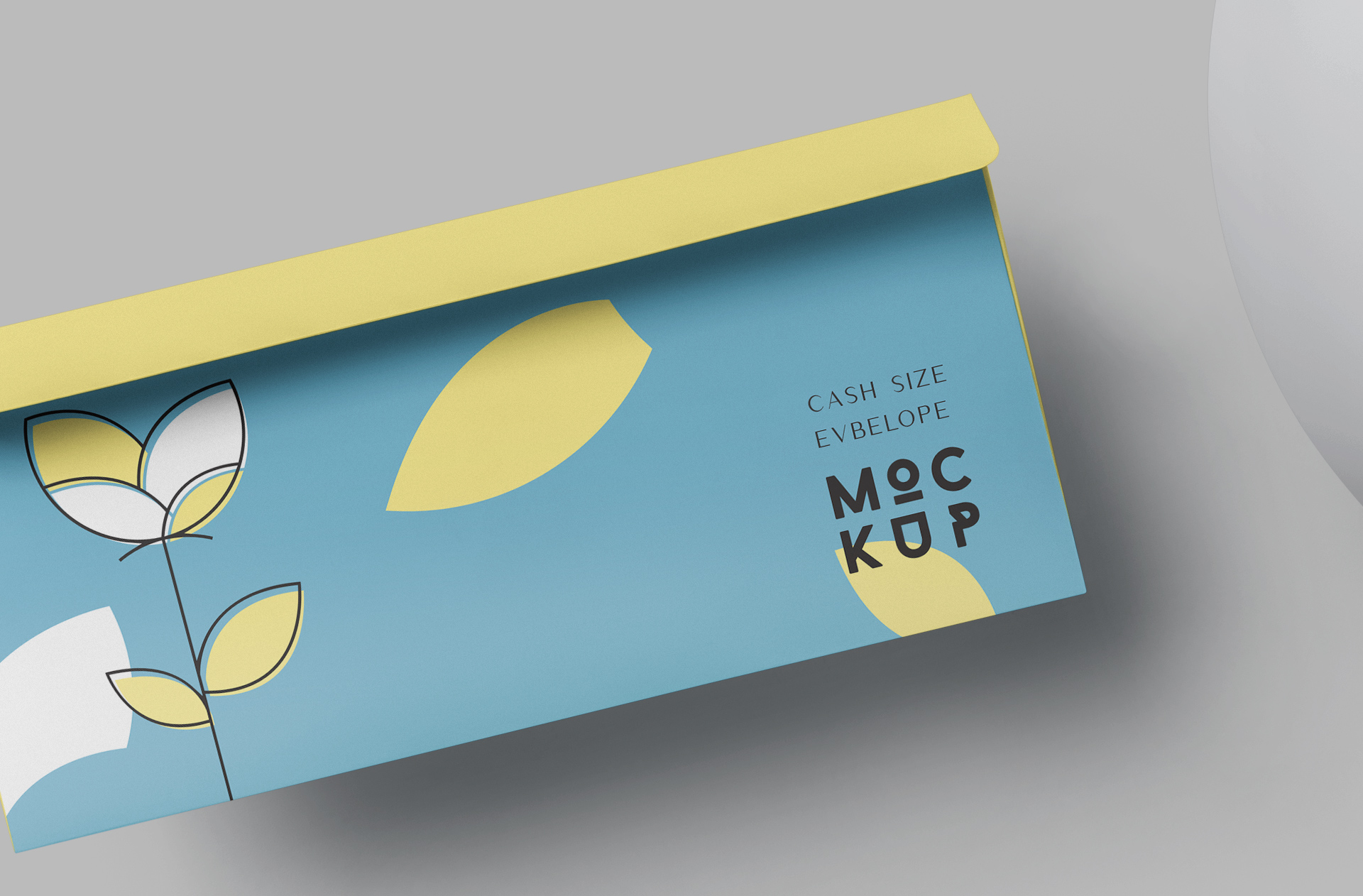 editable envelope mock-up