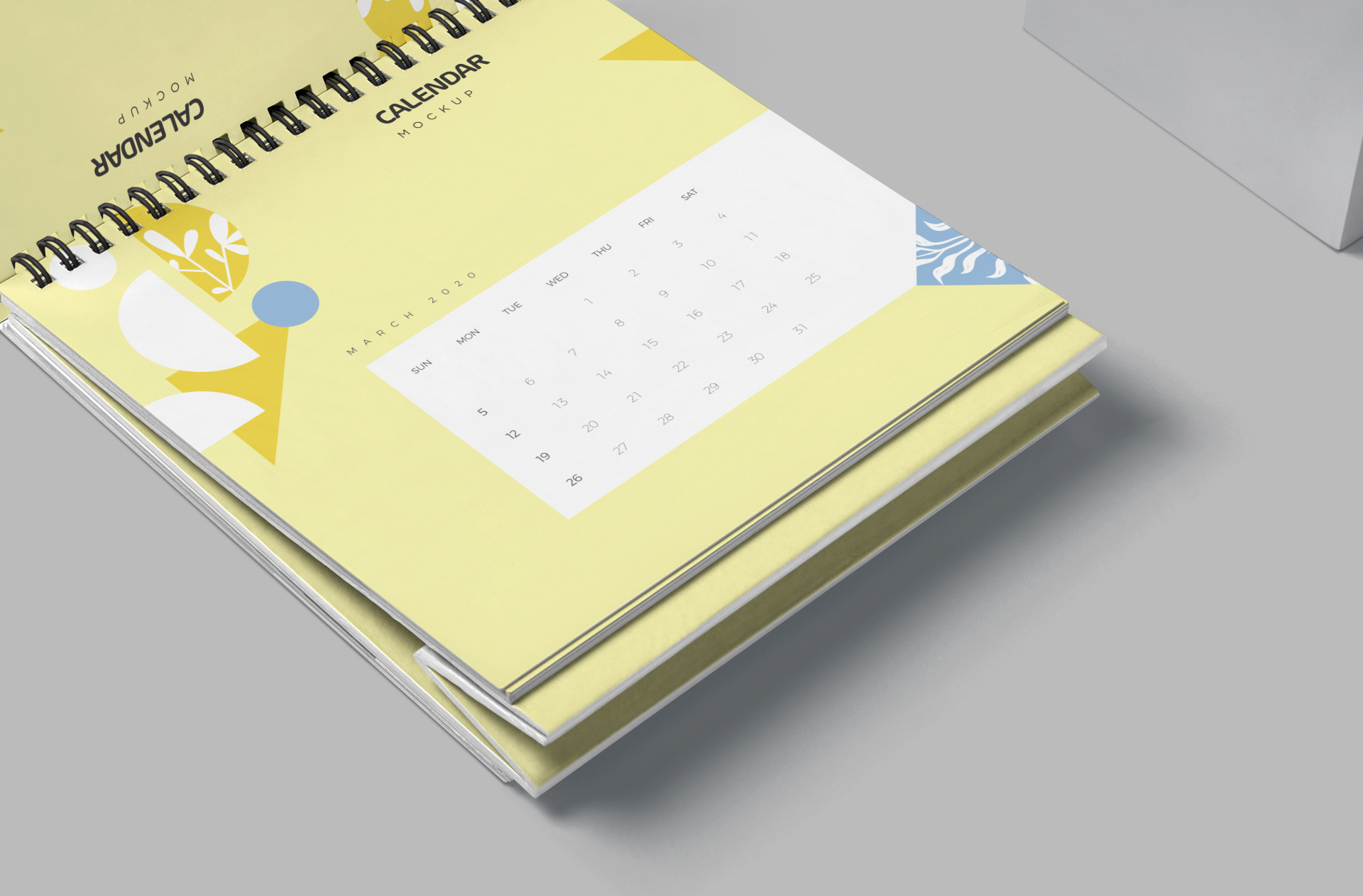 branding calendar mockup